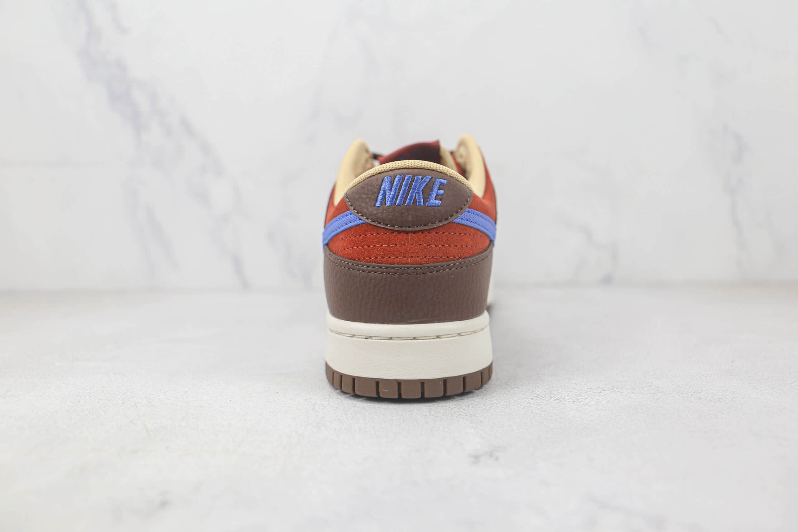 耐克Nike SB Dunk Low Dunk莆田天花板低帮SB DUNK棕橙蓝勾配色板鞋内置气垫原盒原标 货号:DR9704-200