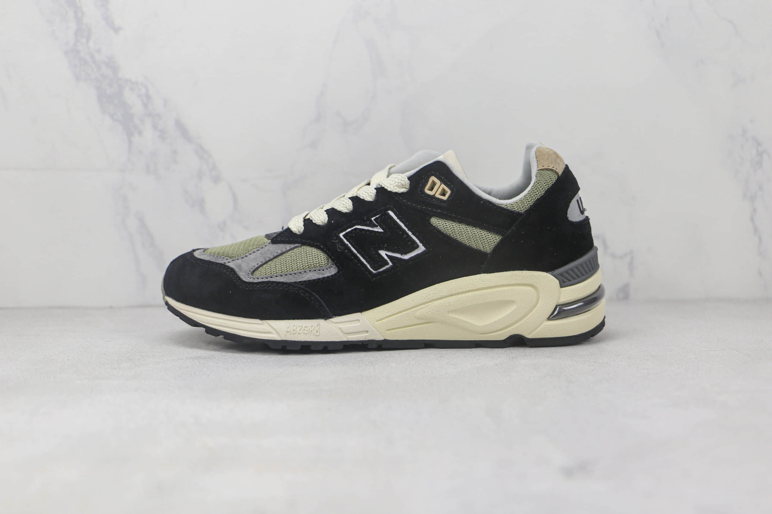 新百伦New Balance 990莆田纯原复刻版本NB990黑灰色复古跑鞋原标原盒 货号:M990TE2
