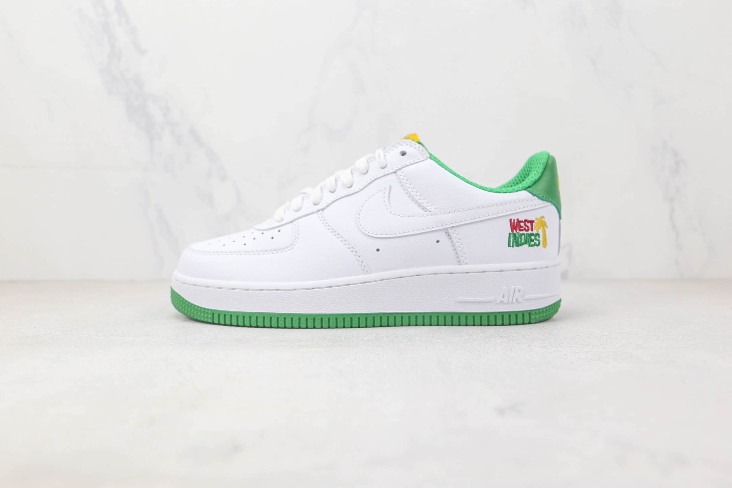 耐克Nike Air Force 1 Low 07纯原版本低帮空军一号白绿色板鞋 耐克空军一号定制款 货号:DX1158-100