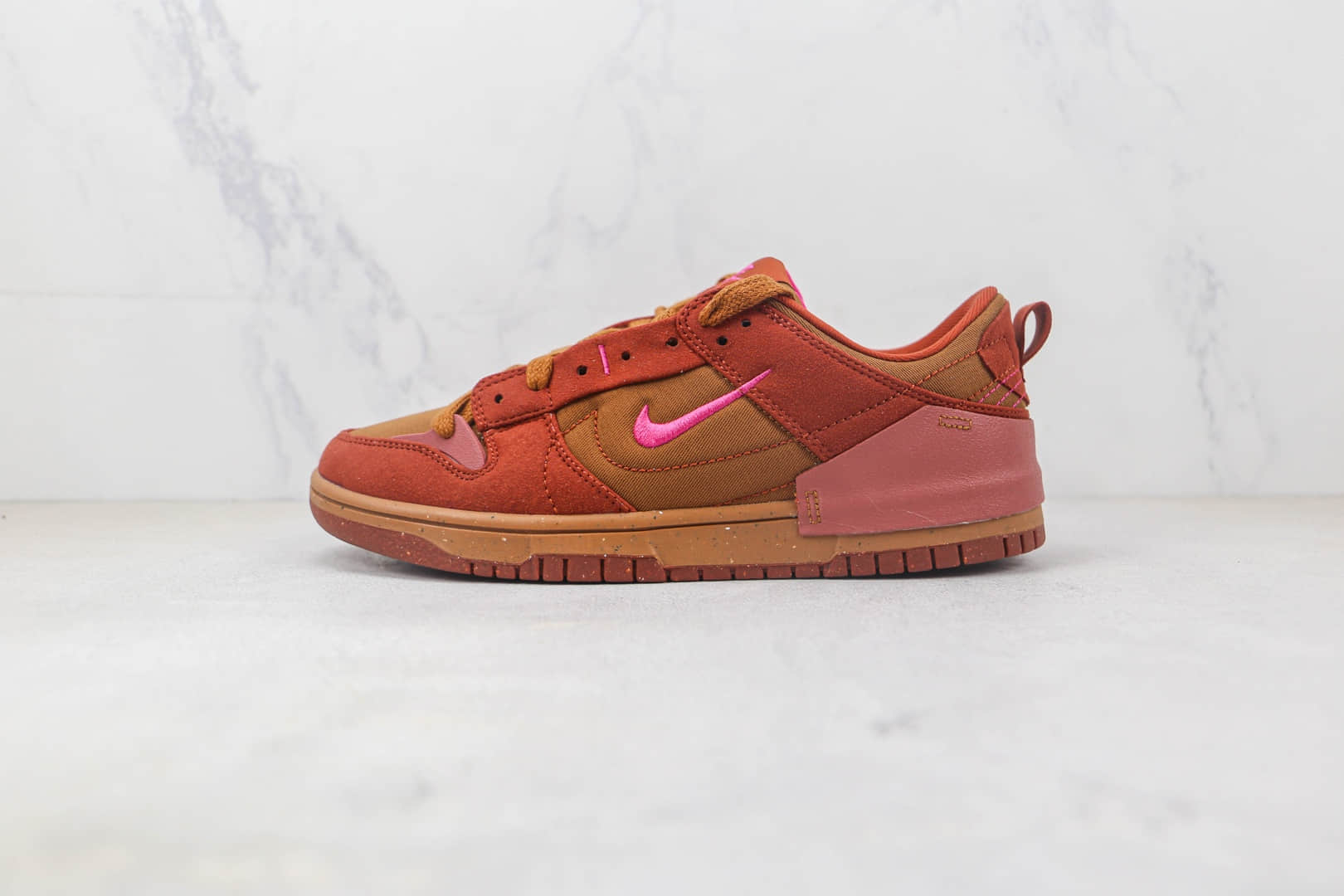 耐克Nike Dunk Low Disrupt 2 Desert Bronze低帮DUNK棕红色复古板鞋 耐克DUNK可回收材料系列 货号:DH4402-200