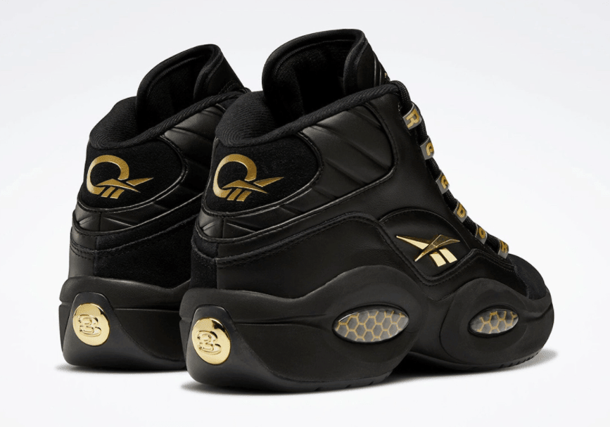 奢华黑金!全新Reebok Question Mid官图曝光! 货号:H01308