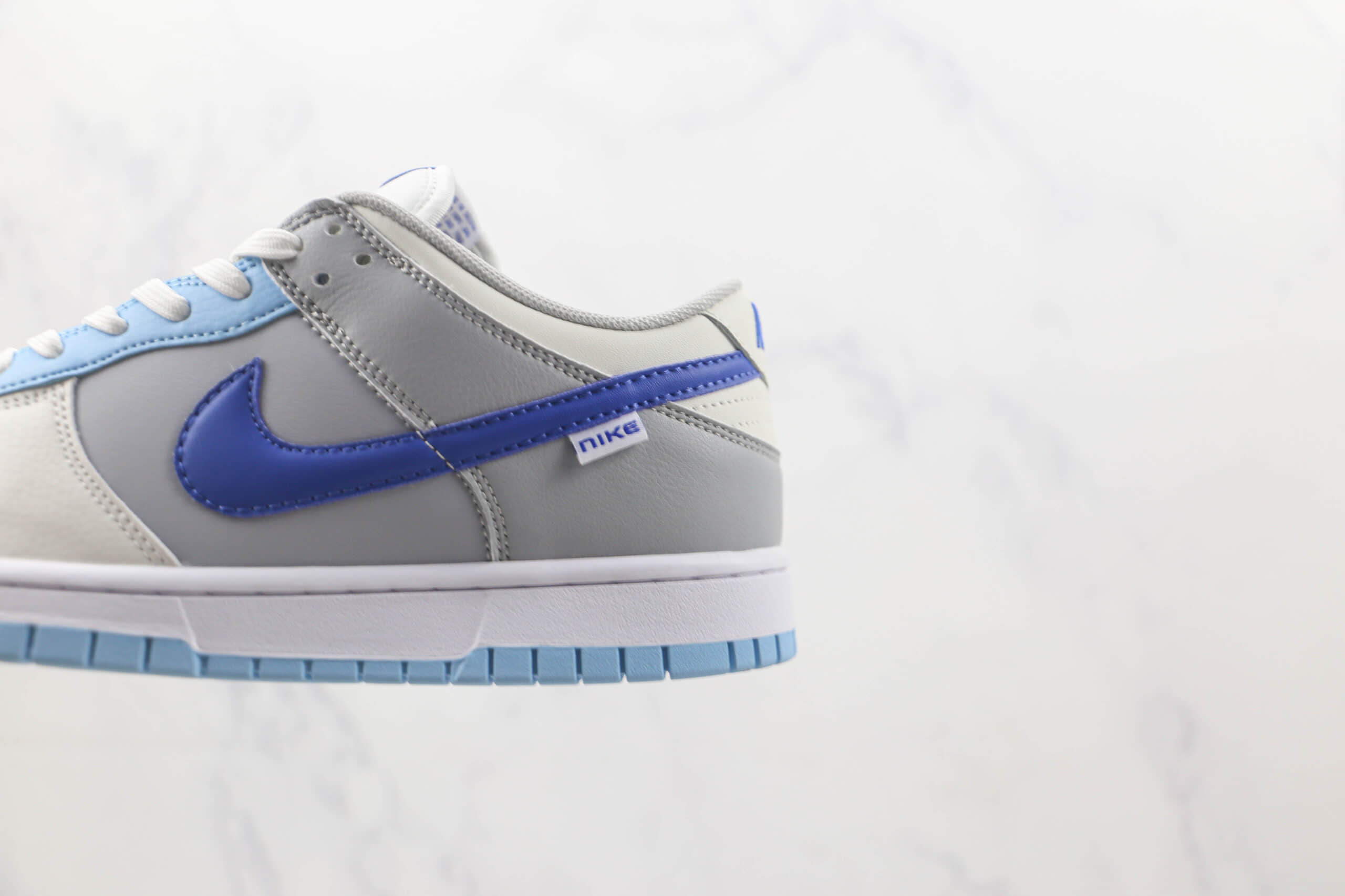 耐克Nike SB Dunk Low Dunk纯原版本低帮SB DUNK灰白蓝拼接板鞋 耐克DUNK工厂货源 货号:FB1843-141