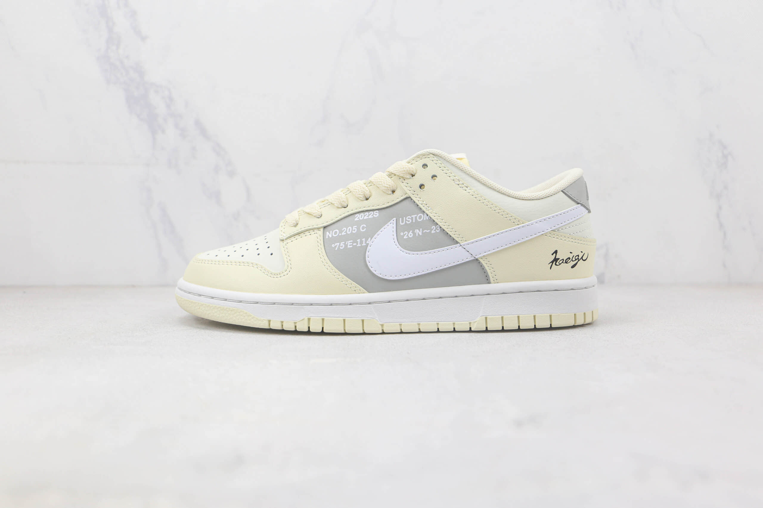 耐克Nike SB Dunk Low Retro Coconut Milk纯原版本低帮SB DUNK侵染米黄色板鞋 耐克DUNK校园板鞋 货号:DD8052-112