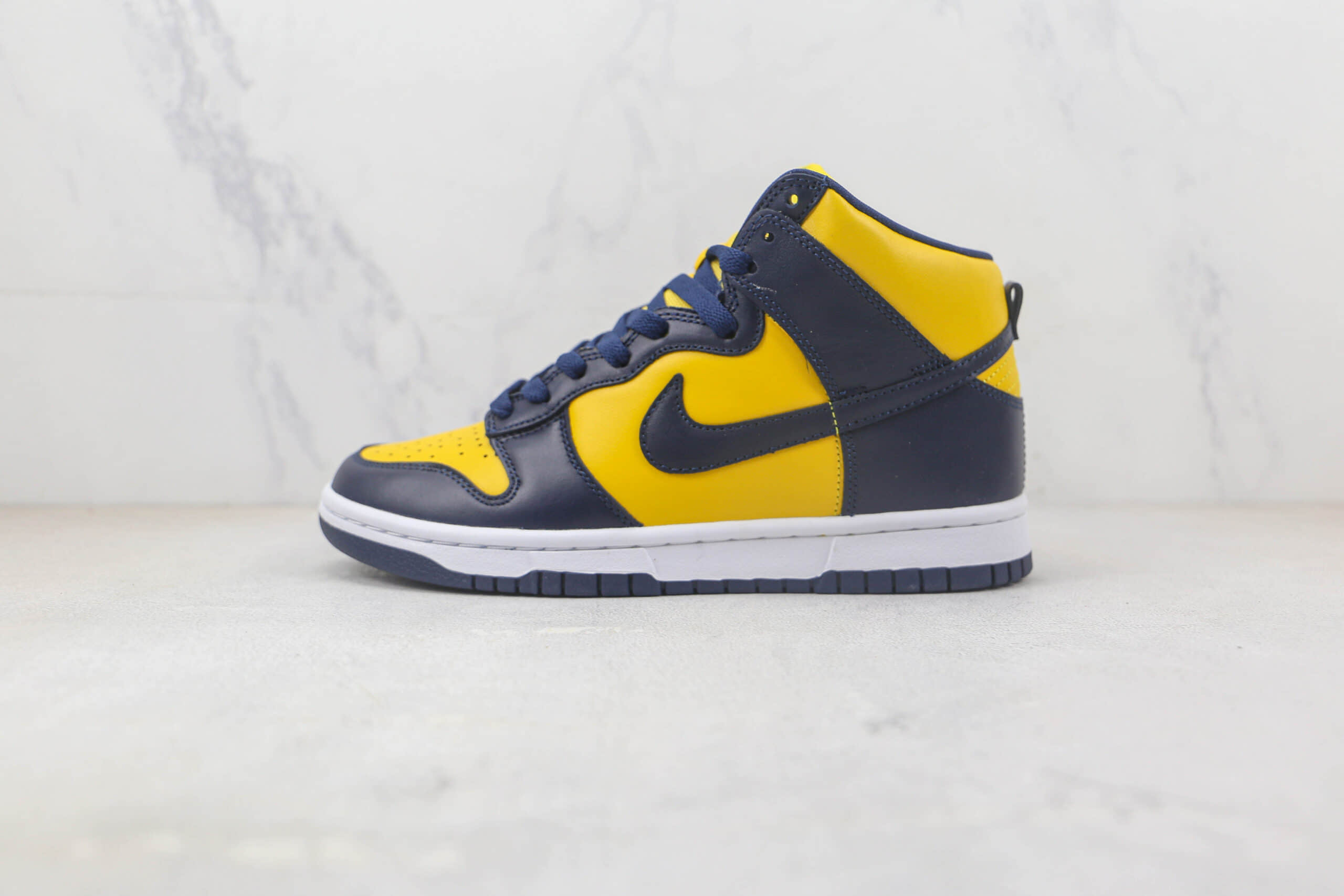 耐克Nike Dunk High Michigan纯原版本高帮DUNK密歇根黄色板鞋 耐克高帮DUNK板鞋 货号：CZ8149-700