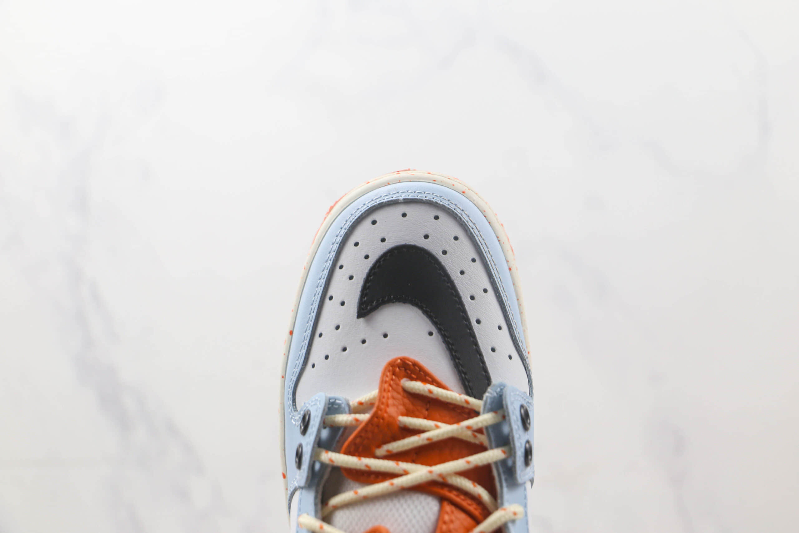 耐克Nike SB Dunk HIGH PRO纯原版本低帮SB DUNK蓝白绿色断钩板鞋 耐克DUNK校园板鞋 货号:BQ6817-035