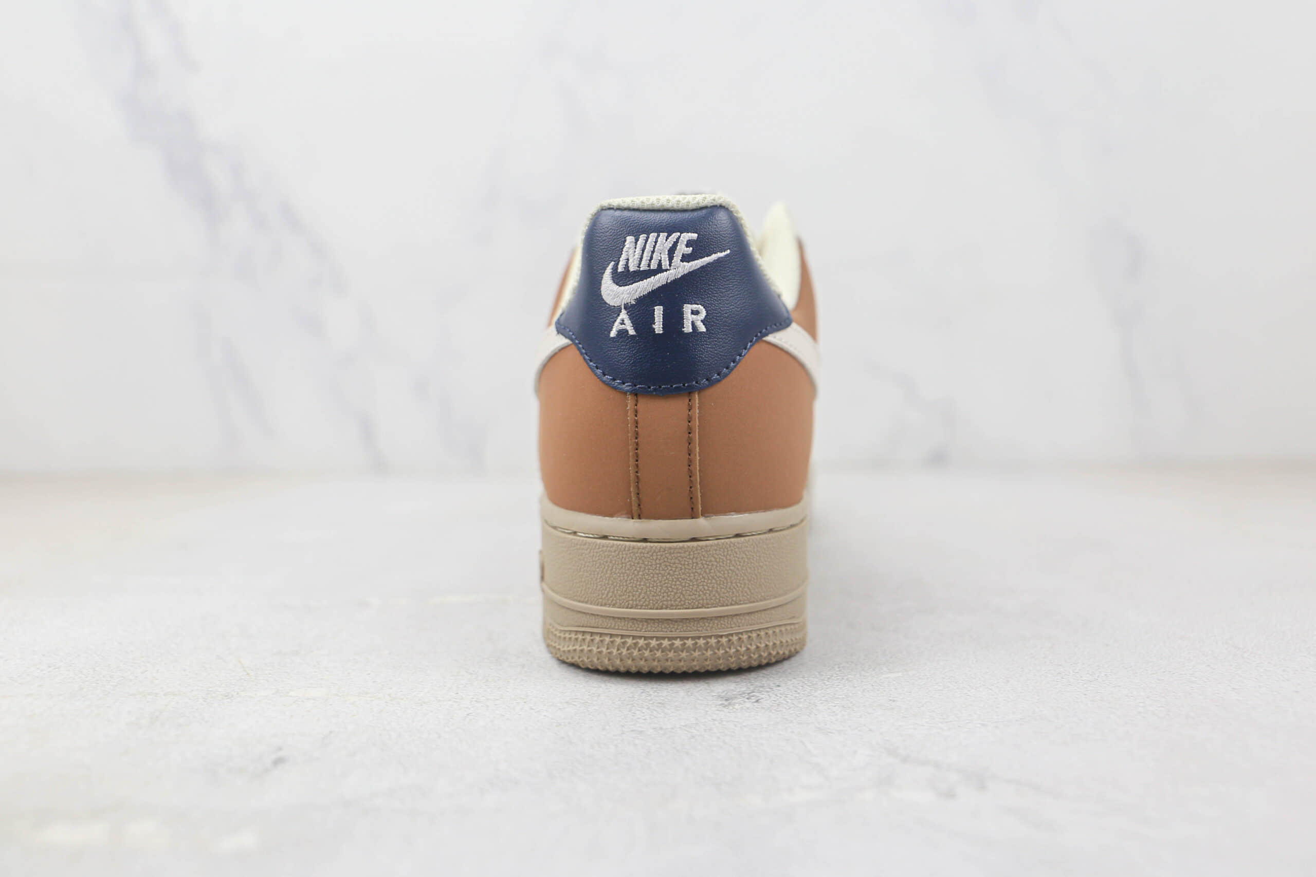 耐克Nike Air Force 1 Low纯原版本低帮空军一号白灰棕拼接板鞋 耐克空军一号定制款 货号:BS8871-107