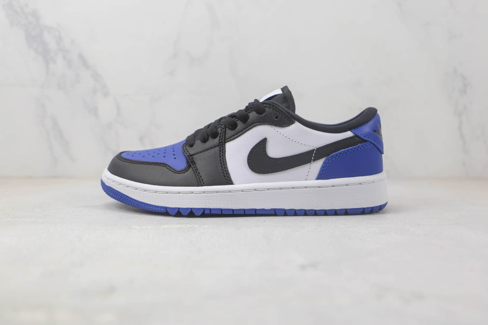乔丹Air Jordan 1 Low Golf纯原版本低帮AJ1黑蓝色高尔夫配色板鞋 莆田天花板低帮AJ1系列 货号:DD9315-102