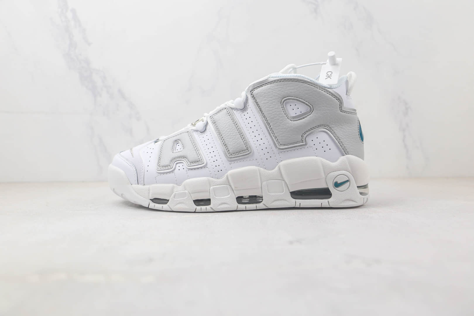 耐克Nike Air More Uptempo纯原版本皮蓬大R灰白色实战篮球鞋 耐克皮蓬系列球鞋 货号:DR7854-100
