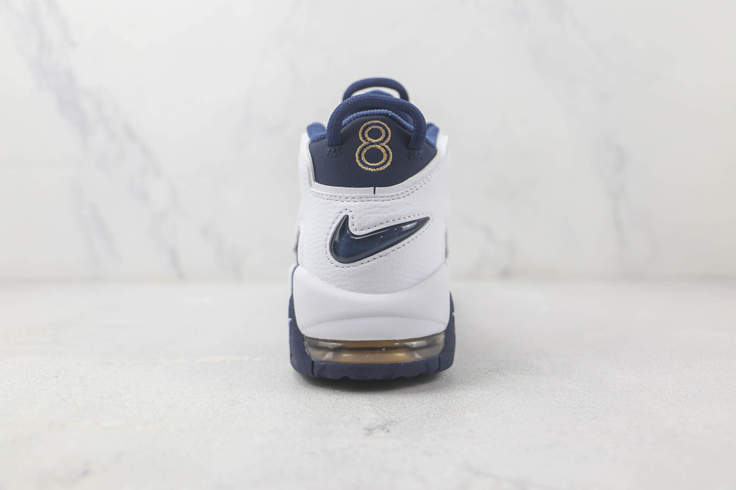 耐克Nike Air More Uptempo纯原版本皮蓬大R白蓝色篮球鞋 耐克皮蓬篮球鞋系列 货号:415082-104