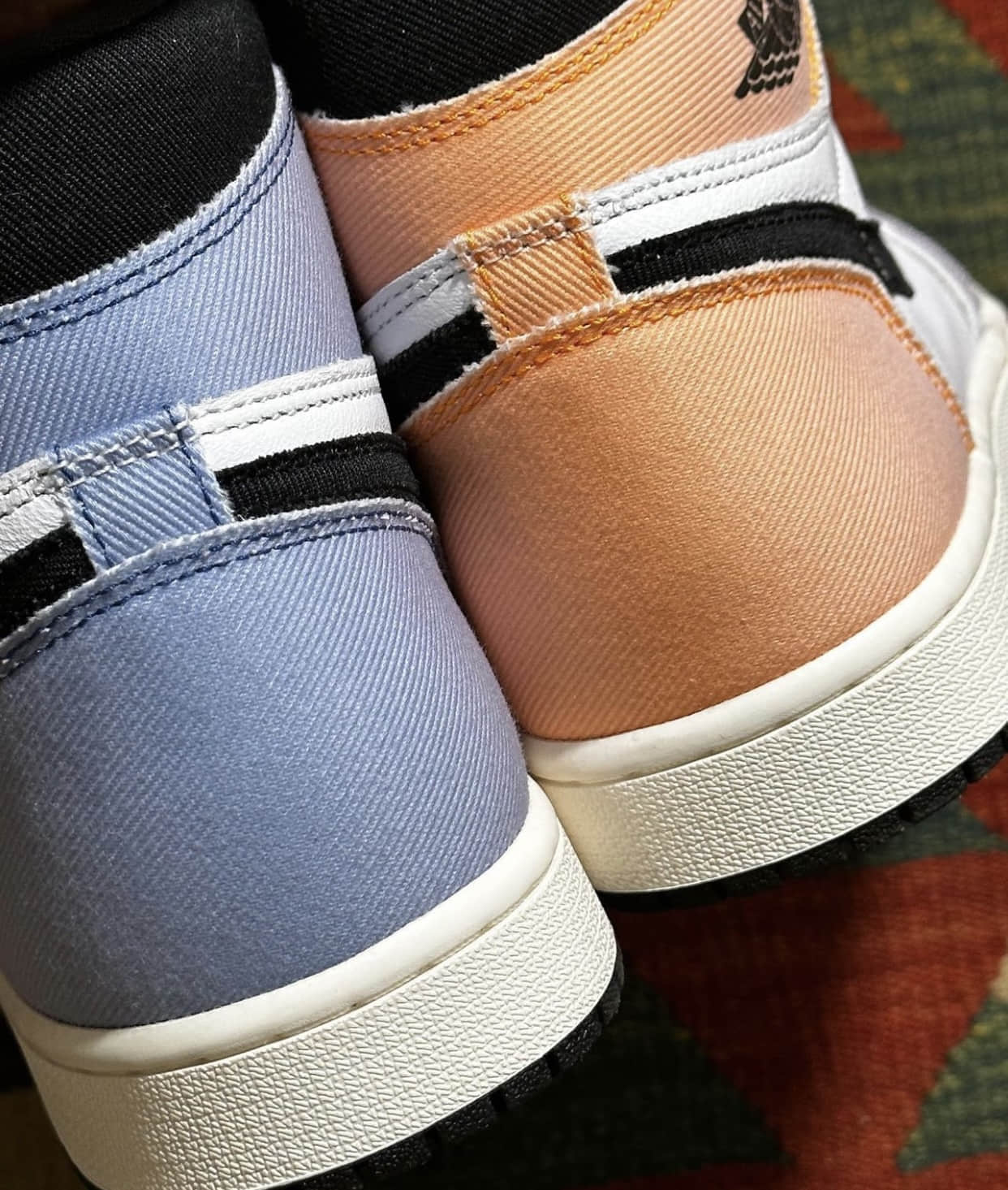 鸳鸯渐变AJ1实物细节曝光!配色灵感源于乔丹这张照片! 货号:DX0054-805