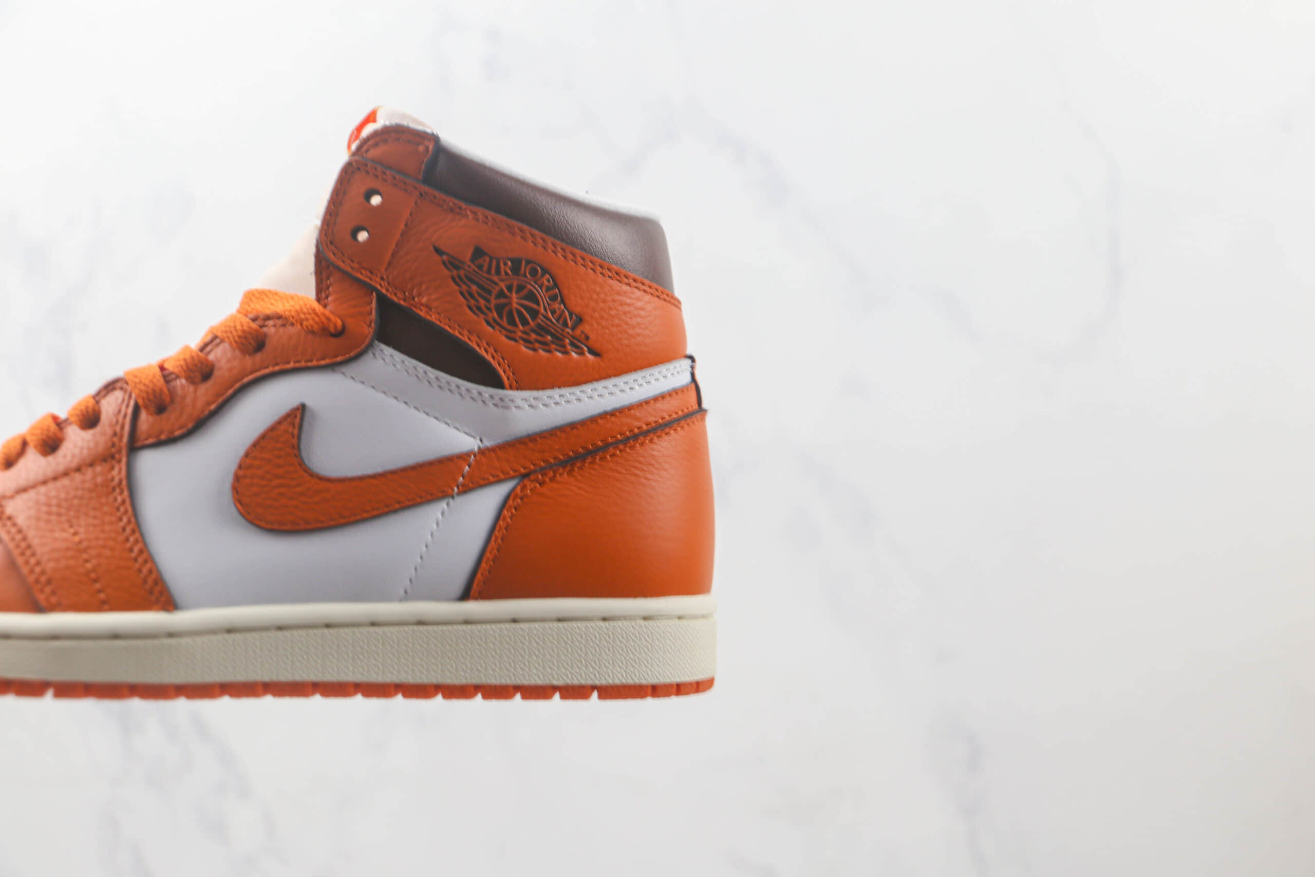 乔丹Air Jordan 1 Retro High纯原版本高帮AJ1爱马仕橙配色板鞋 莆田天花板AJ1系列 货号:DO9369-101