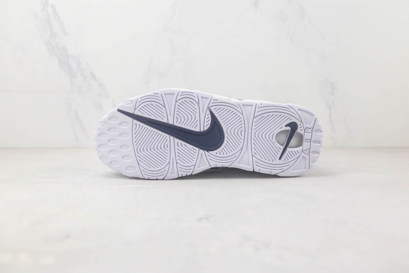 耐克Nike Air More Uptempo纯原版本皮蓬大R白蓝色篮球鞋 莆田天花板皮蓬篮球鞋 货号:415082-109
