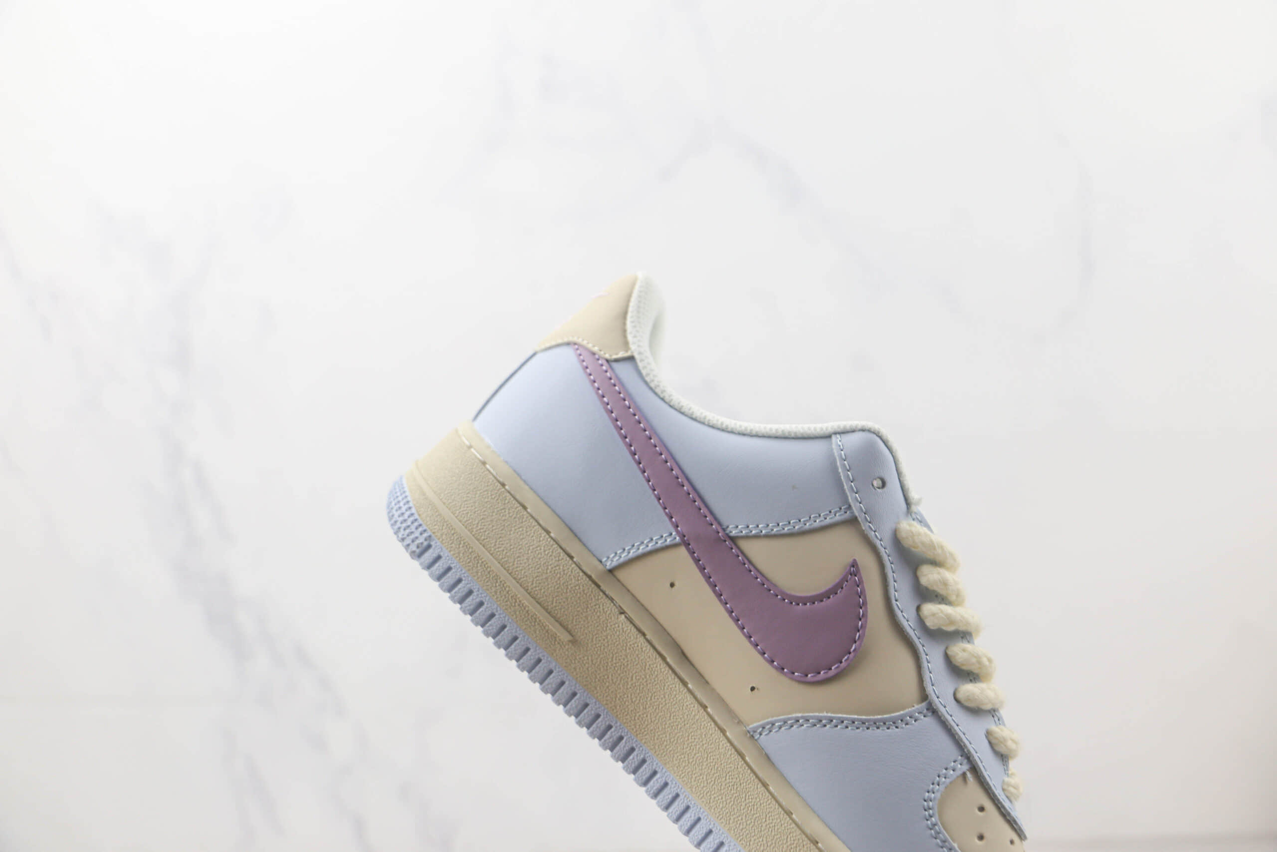 耐克Nike Air Force 1 Low 07 Jade Hare纯原版本低帮空军一号玉兔蓝紫黄配色板鞋 耐克空军一号定制款 货号:CW0088-111