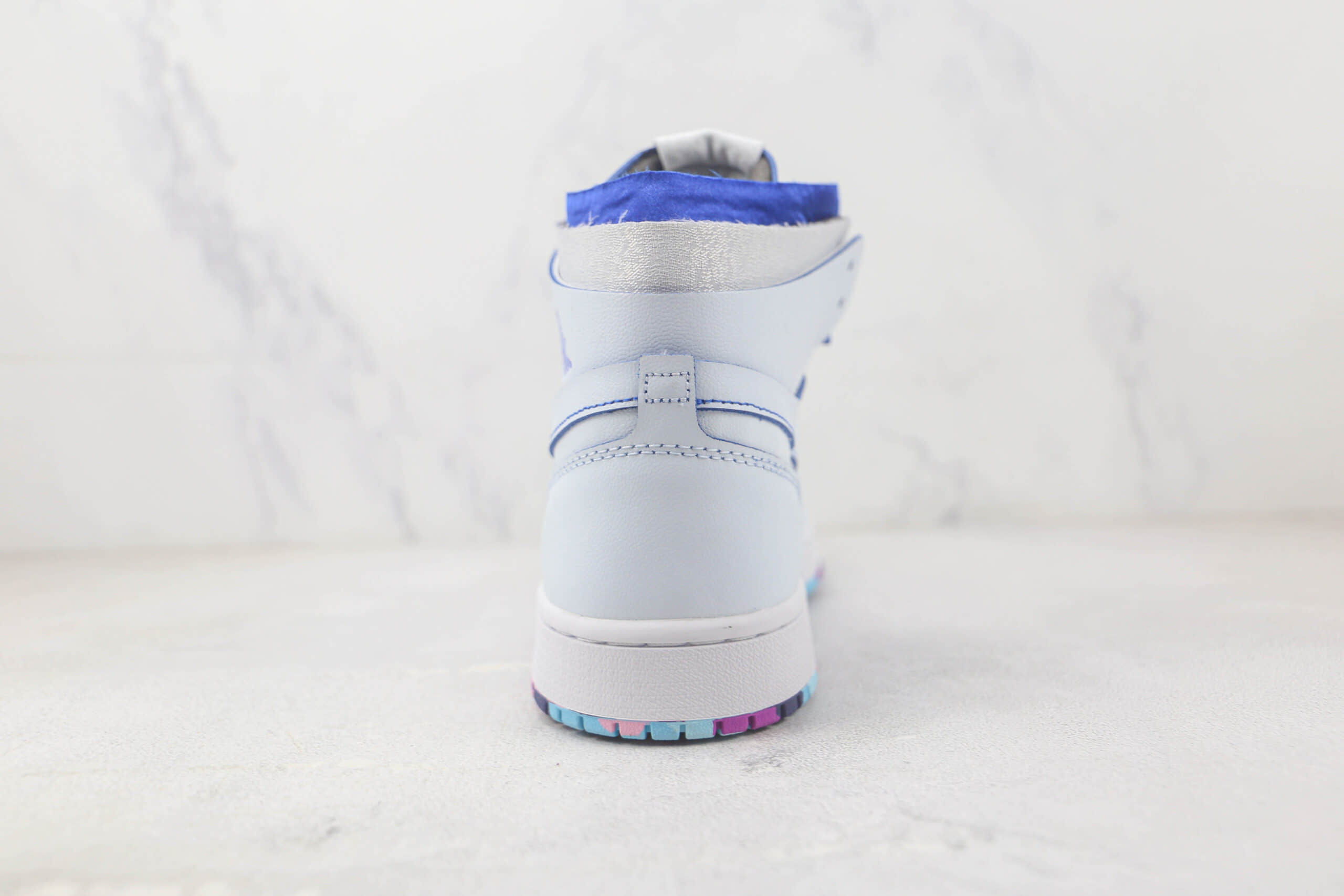 乔丹Air Jordan 1 Zoom CMFT 25 Years in China高帮AJ1白蓝刮刮乐篮球鞋 莆田天花板AJ1系列 货号：DX6036-111