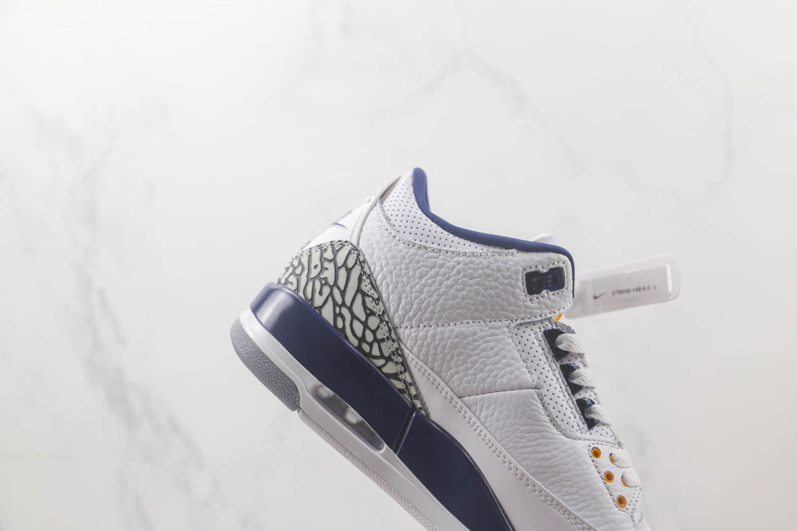 乔丹Air jordan 3 Retro Tinker NrgHJ纯原版本白蓝色AJ3爆裂纹篮球鞋 莆田天花板AJ系列篮球鞋 货号:CT8532-148
