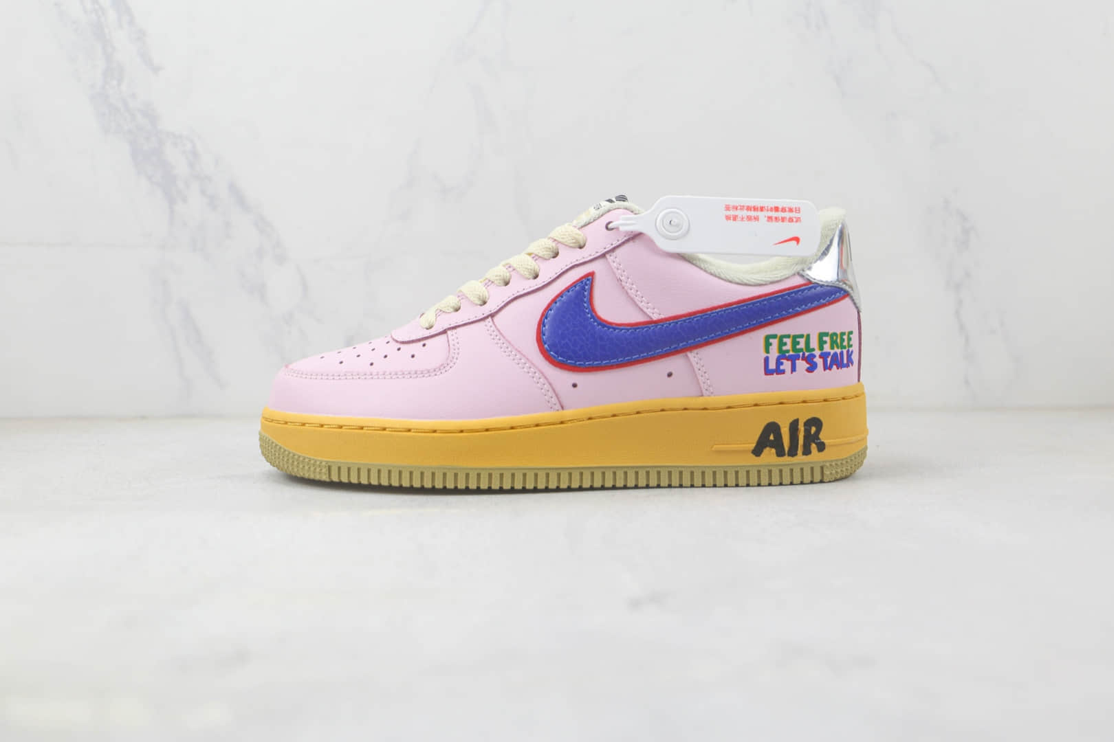 耐克Nike Air Force 1 Low 07纯原版本低帮空军一号鸳鸯勾粉色板鞋 耐克空军一号校园板鞋 货号:DX2667-600