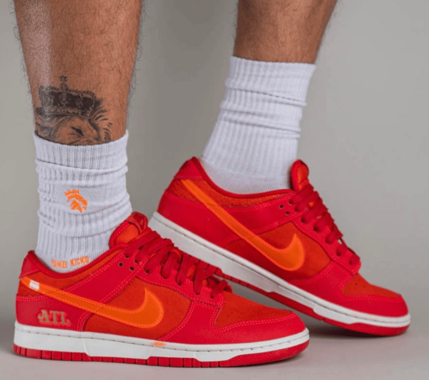 配色超吸睛!全新Nike Dunk Low “ATL”上脚图曝光! 货号:FD0724-657