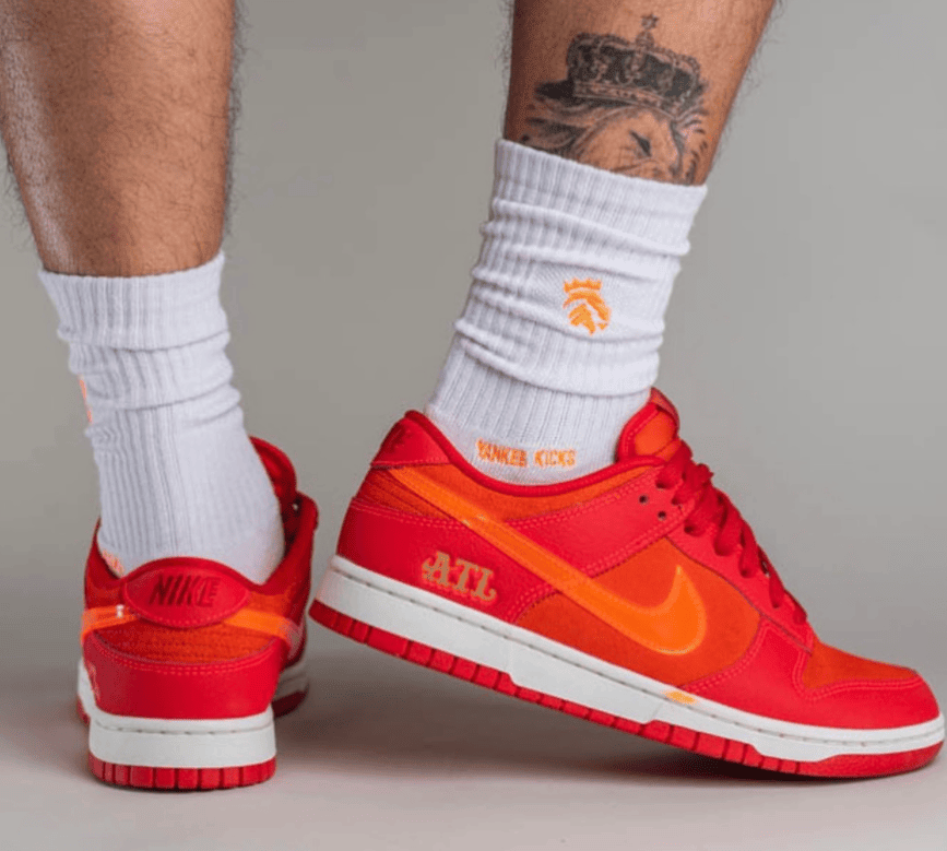 配色超吸睛!全新Nike Dunk Low “ATL”上脚图曝光! 货号:FD0724-657