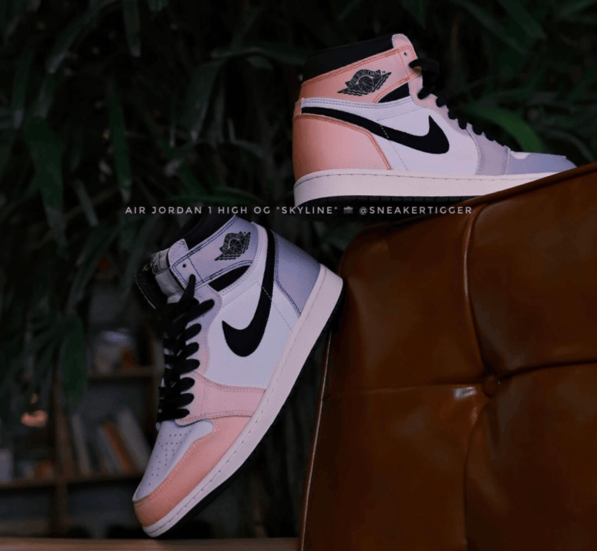 鸳鸯渐变AJ1实物细节曝光!配色灵感源于乔丹这张照片! 货号:DX0054-805