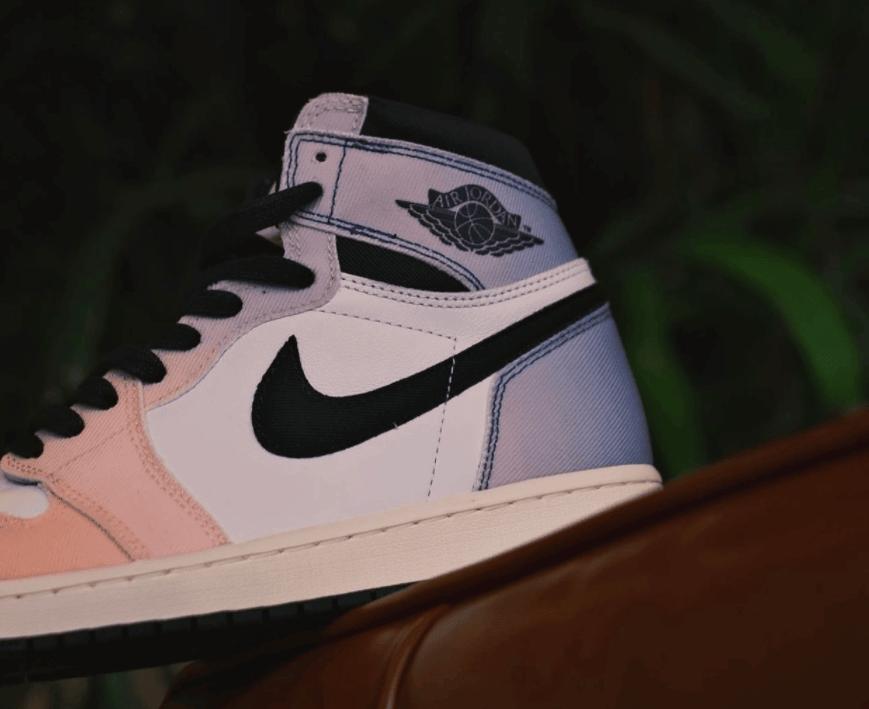 鸳鸯渐变AJ1实物细节曝光!配色灵感源于乔丹这张照片! 货号:DX0054-805