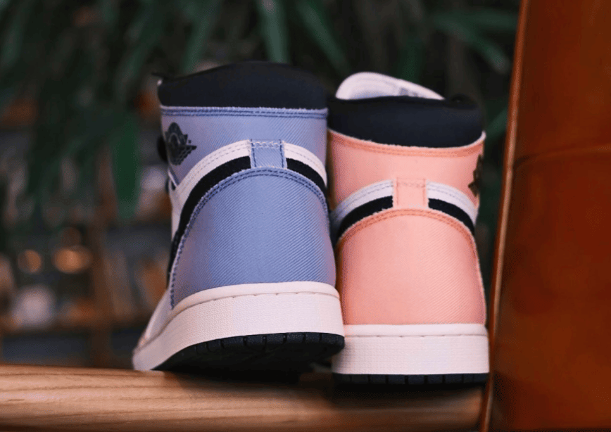 鸳鸯渐变AJ1实物细节曝光!配色灵感源于乔丹这张照片! 货号:DX0054-805