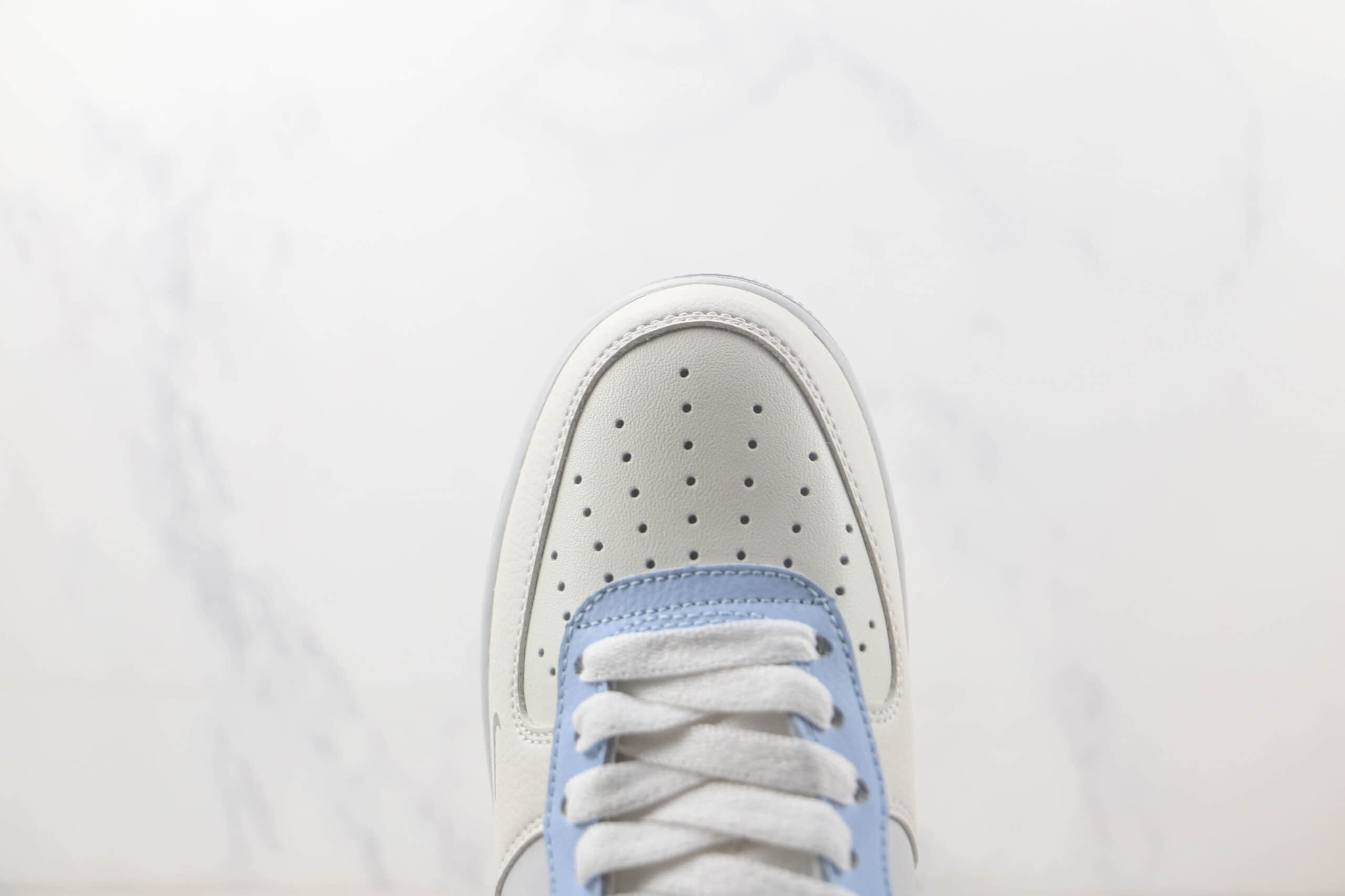 耐克Nike Air Force 1 Low 07纯原版本低帮空军一号灰蓝双勾板鞋 耐克空军一号校园板鞋 货号:FB8144-222