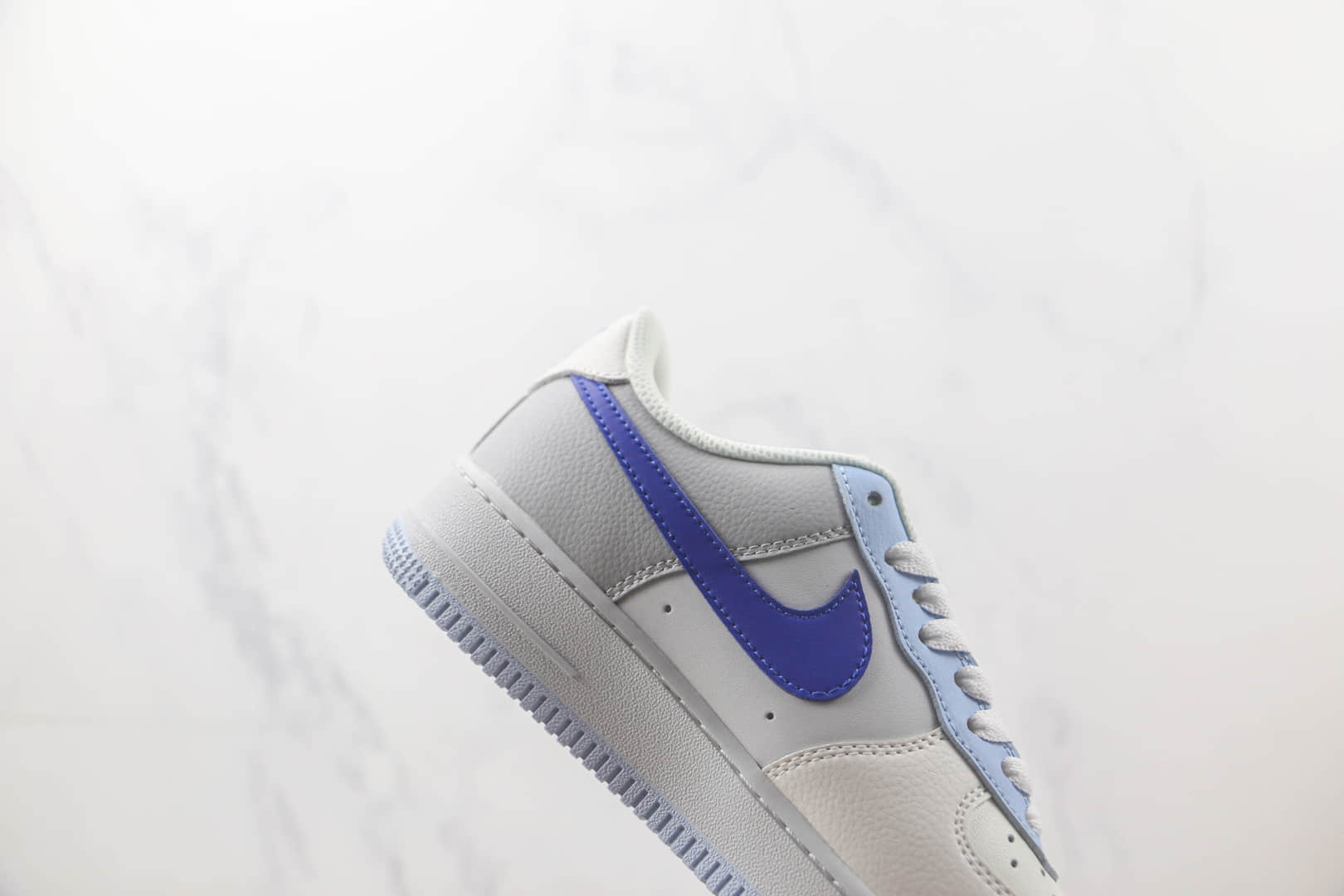 耐克Nike Air Force 1 Low 07纯原版本低帮空军一号灰蓝双勾板鞋 耐克空军一号校园板鞋 货号:FB8144-222
