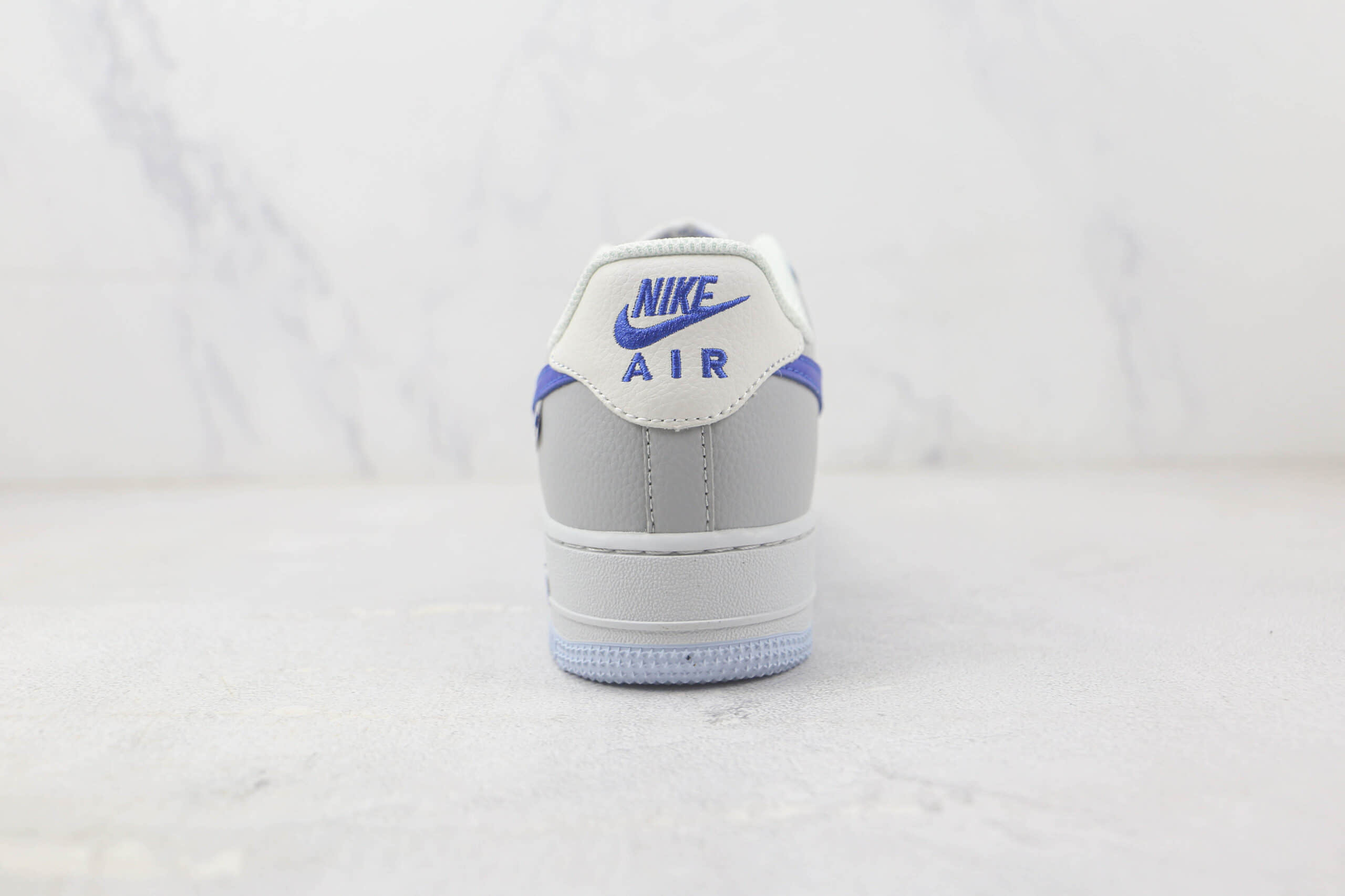 耐克Nike Air Force 1 Low 07纯原版本低帮空军一号灰蓝双勾板鞋 耐克空军一号校园板鞋 货号:FB8144-222