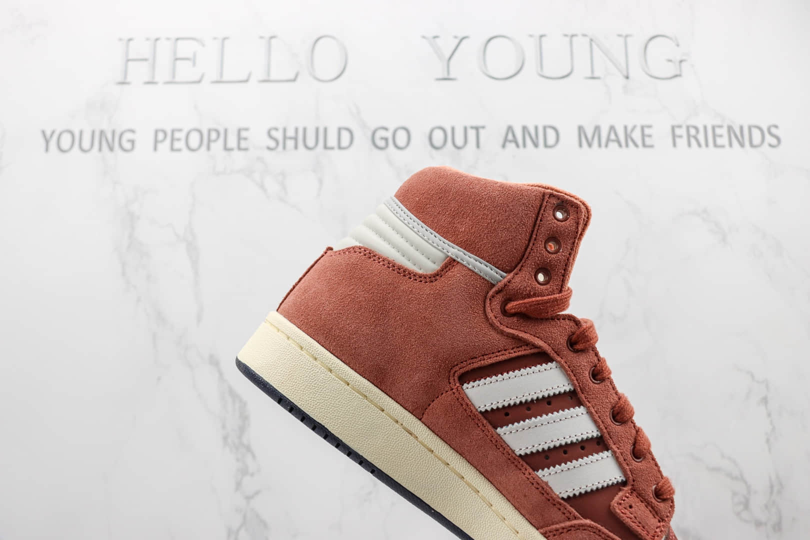 阿迪达斯Adidas Originals Centennial 85 High纯原版本高帮红白色麂皮拼接板鞋 莆田天花板阿迪达斯板鞋 货号:FZ5993