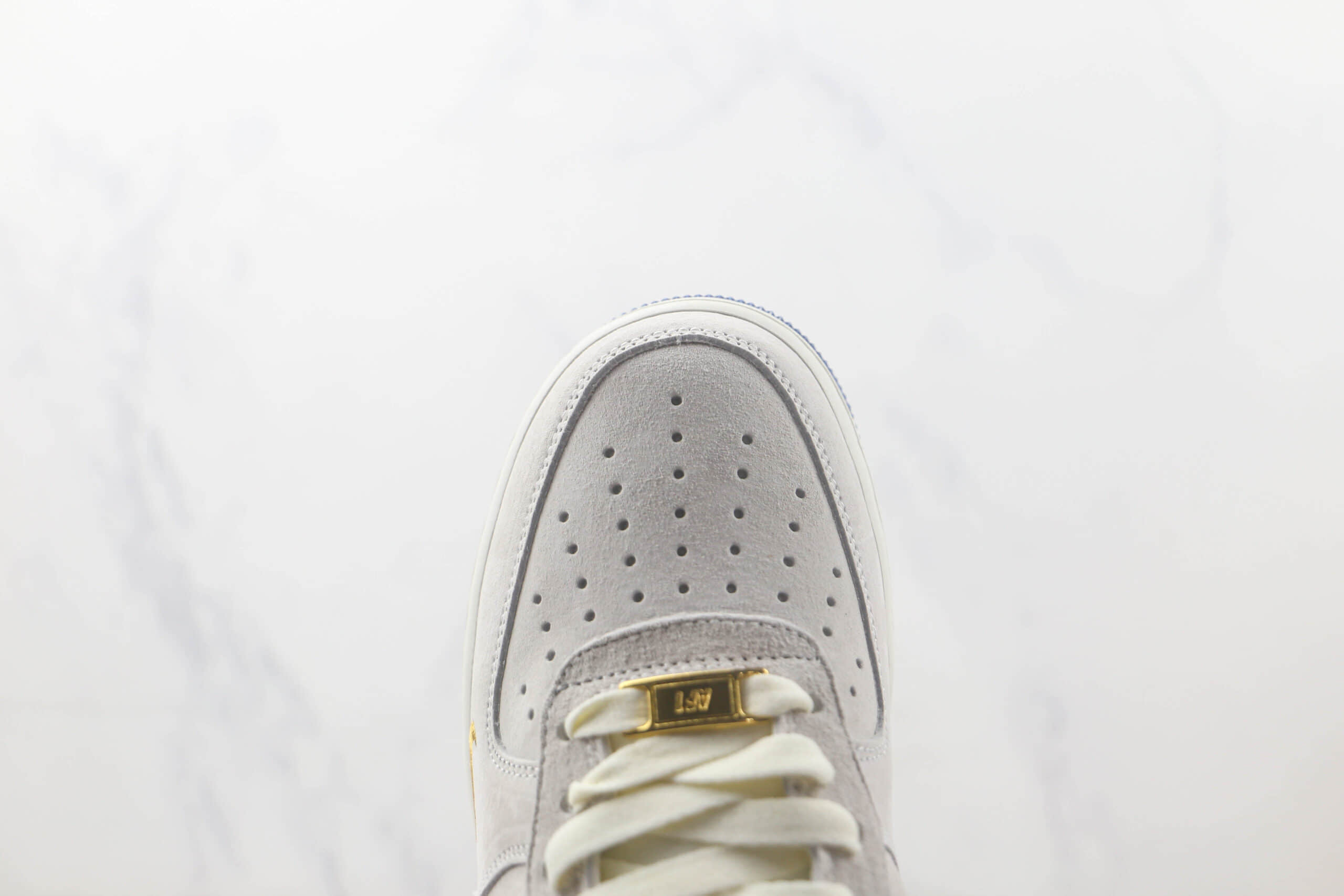 耐克Nike Air Force 1 Low 07纯原版本低帮空军一号蓝金双钩板鞋 莆田耐克天花板板鞋 货号:KK5636-210