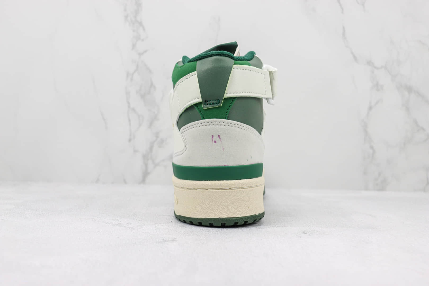 阿迪达斯Adidas Forum 84 High纯原版本高帮Forum84白绿色板鞋 阿迪达斯校园板鞋 货号：GW2203