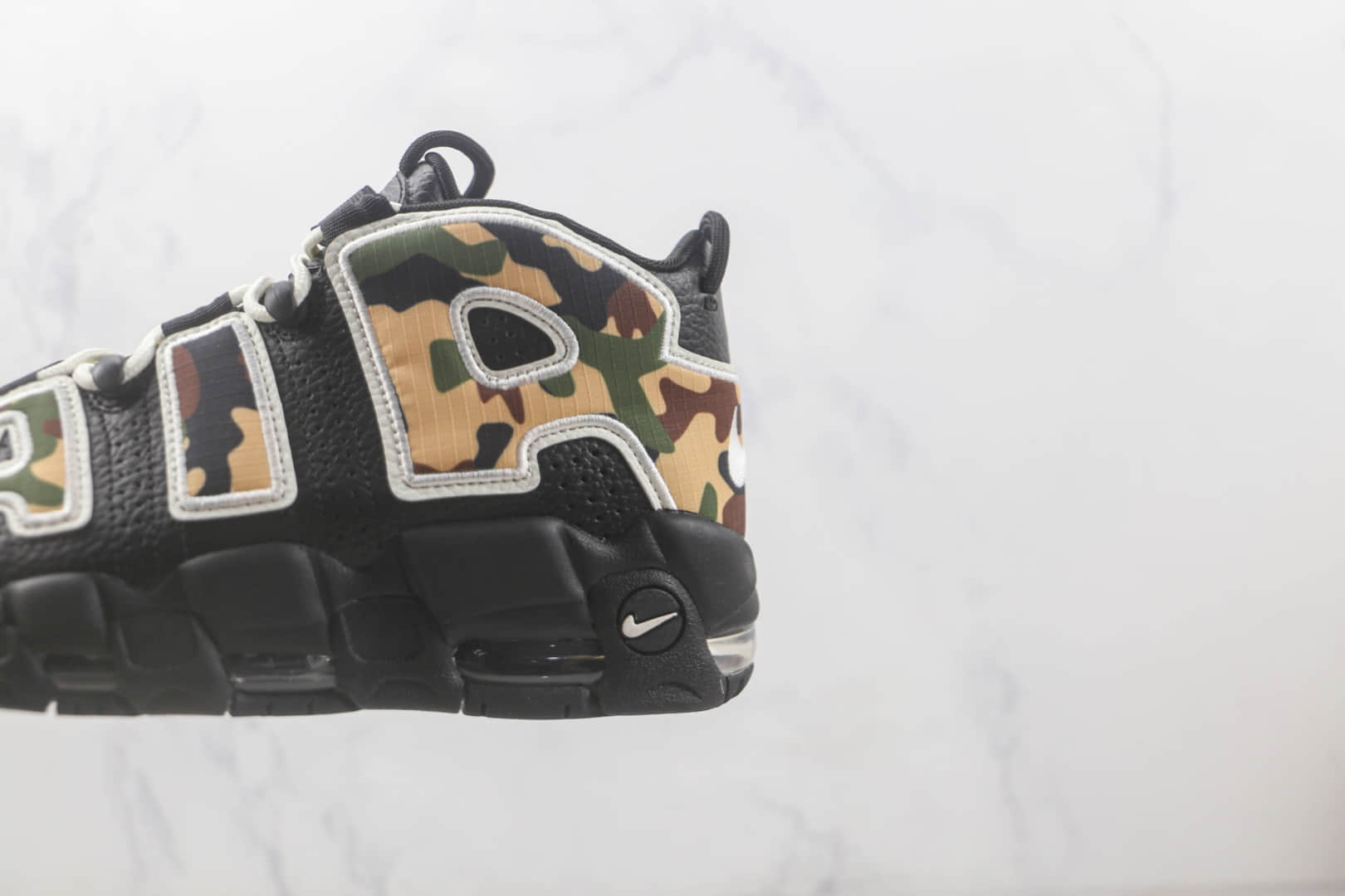 耐克Nike Air More Uptempo皮蓬大R军绿篮球鞋 莆田天花板皮蓬篮球鞋系列 货号:CJ6122-001