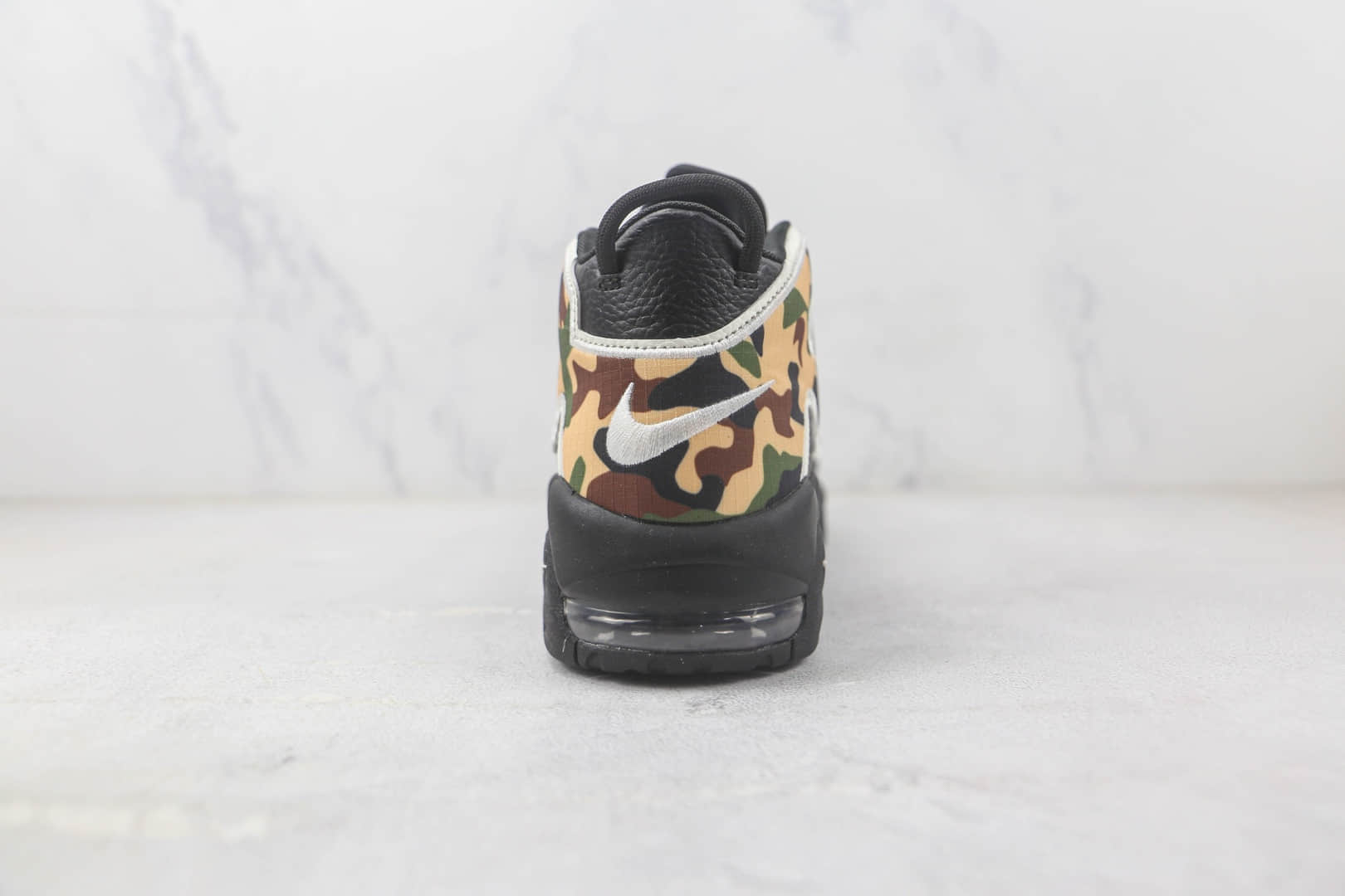 耐克Nike Air More Uptempo皮蓬大R军绿篮球鞋 莆田天花板皮蓬篮球鞋系列 货号:CJ6122-001