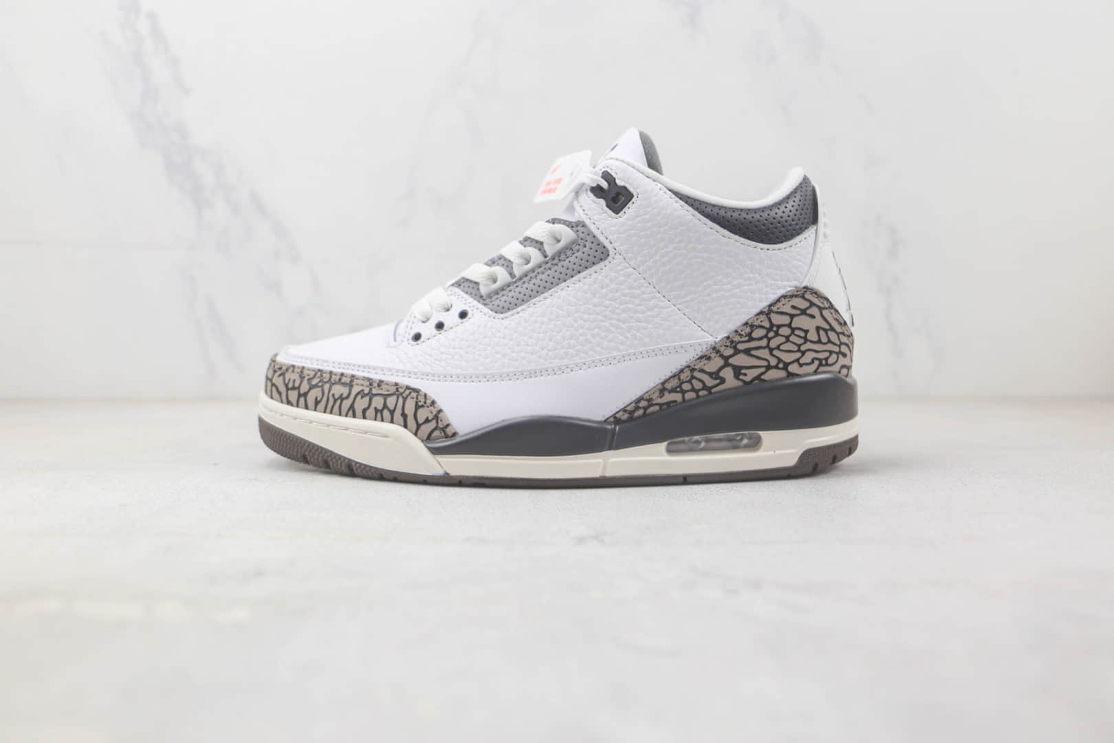 乔丹Air jordan 3 Retro Tinker NrgHJ纯原版本AJ3爆裂纹白黑灰色篮球鞋 莆田天花板AJ系列 货号:CT8532-169