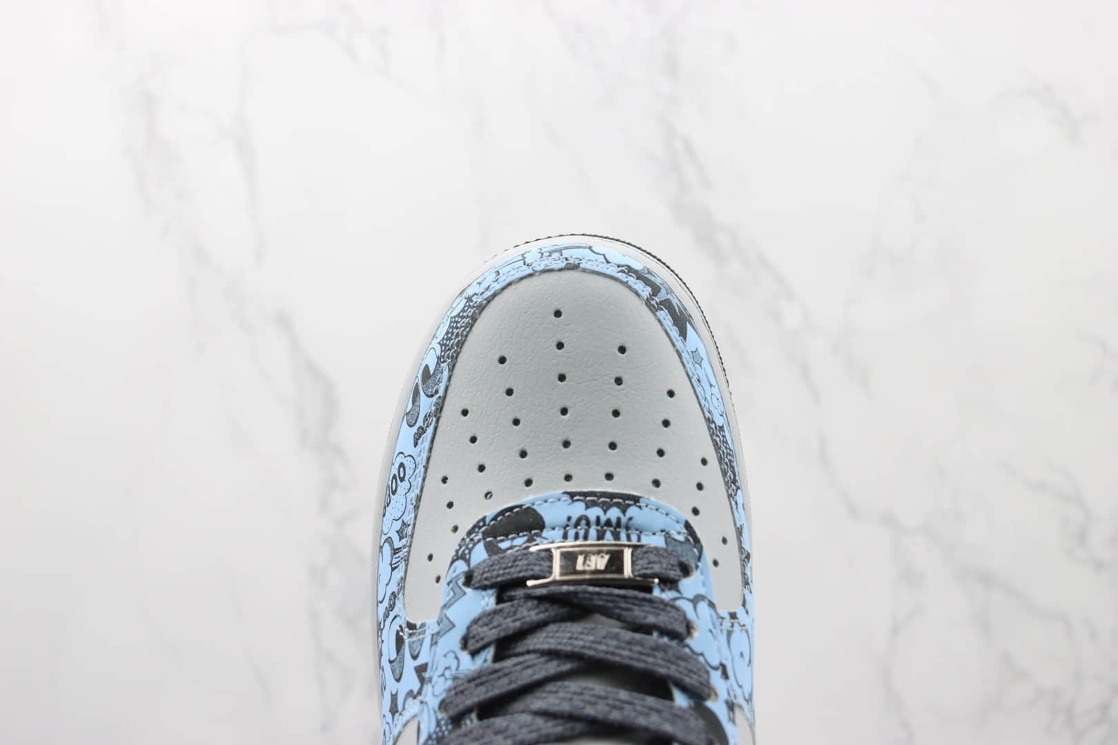 耐克Nike Air Force 1 Low 07纯原版本低帮空军一号电玩小子蓝灰色板鞋 耐克空军一号校园板鞋 货号:ZG0088-822