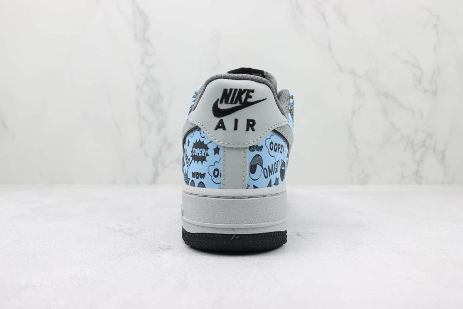 耐克Nike Air Force 1 Low 07纯原版本低帮空军一号电玩小子蓝灰色板鞋 耐克空军一号校园板鞋 货号:ZG0088-822