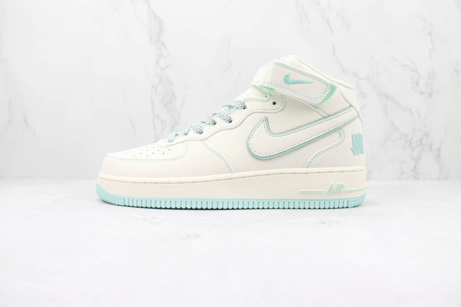 耐克Nike Air Force 1 Mid纯原版本中帮空军一号白蓝色板鞋 耐克空军一号校园板鞋 货号:GB5969-002