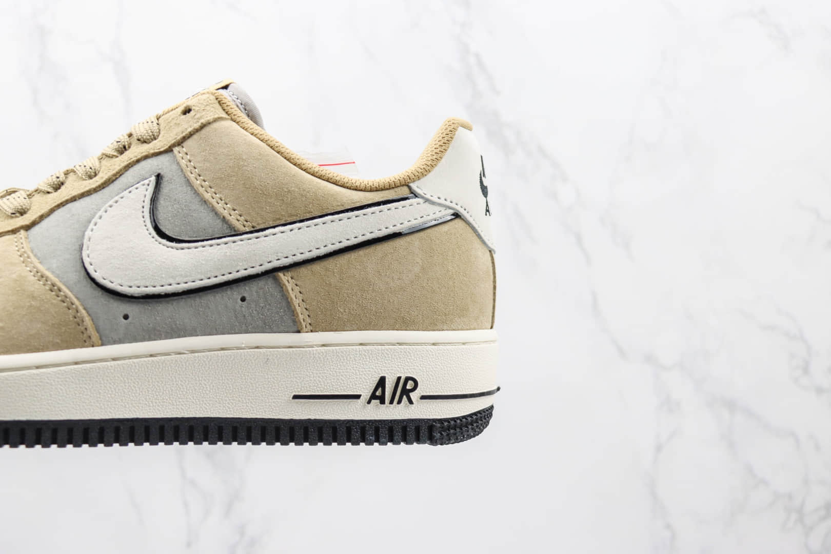 耐克Nike Air Force 1 Low 07纯原版本低帮空军一号棕灰麂皮配色板鞋 耐克空军一号校园板鞋 货号:DK3966-153