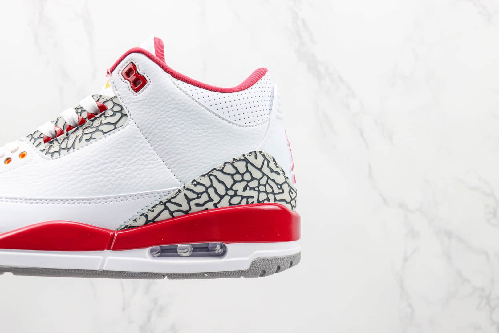 乔丹Air Jordan 3 Retro Cardinal纯原版本AJ3红雀白酒红色篮球鞋 莆田天花板AJ系列 货号:CT8532-126