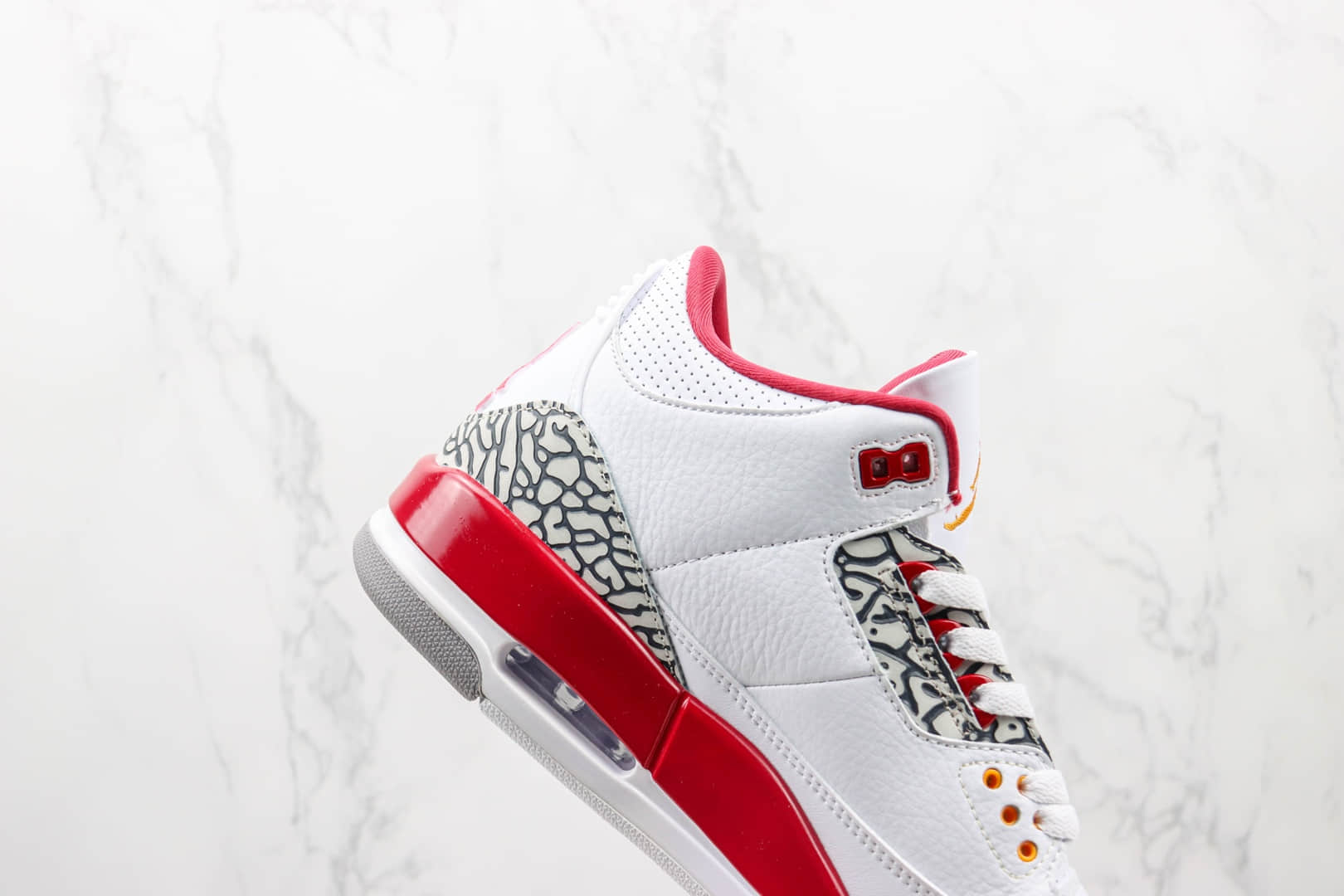 乔丹Air Jordan 3 Retro Cardinal纯原版本AJ3红雀白酒红色篮球鞋 莆田天花板AJ系列 货号:CT8532-126