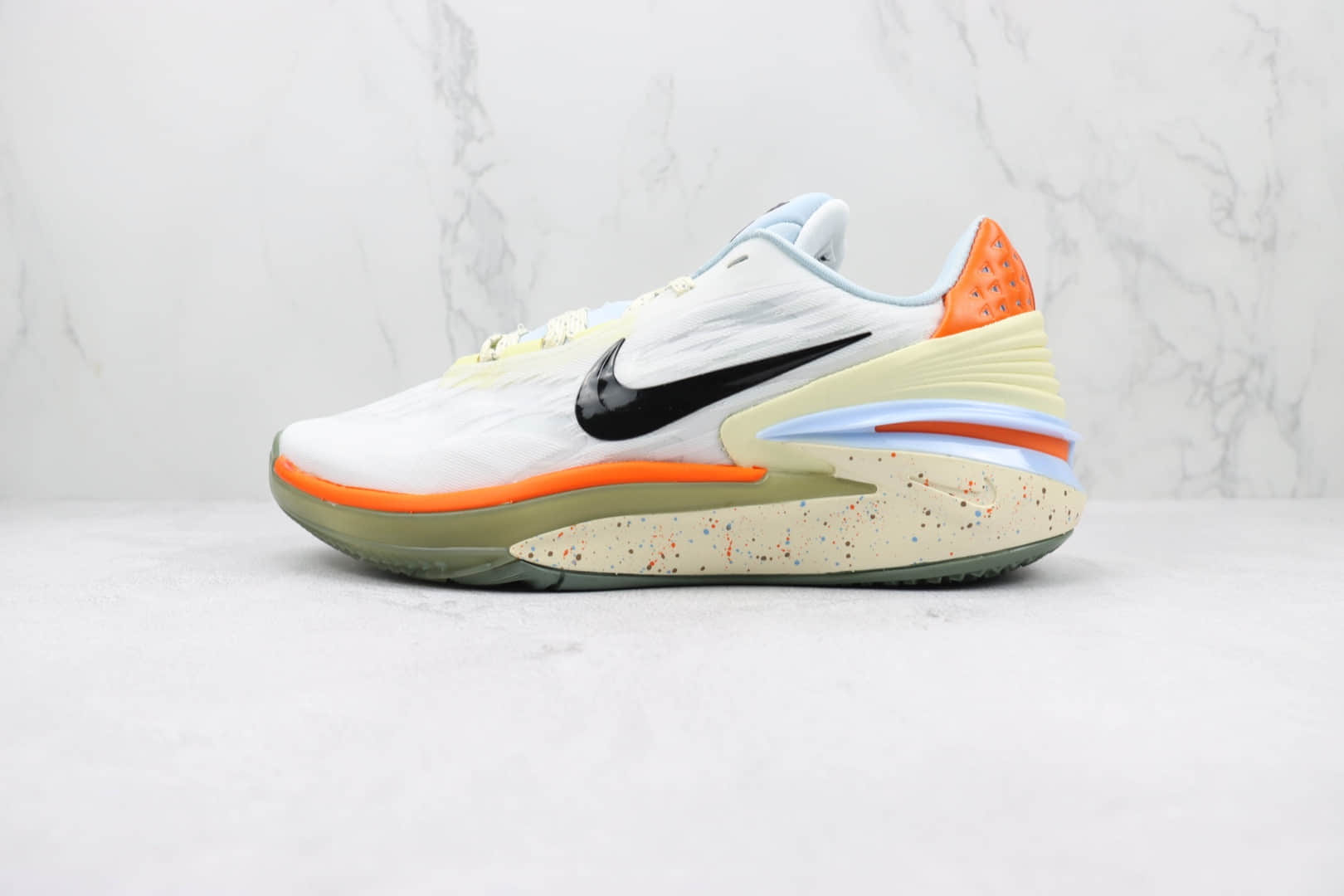 耐克NIKE Air Zoom G.T.Cut 2 EP纯原版本白橙色GT2代篮球鞋 耐克GT系列篮球鞋 货号:DX6041-101