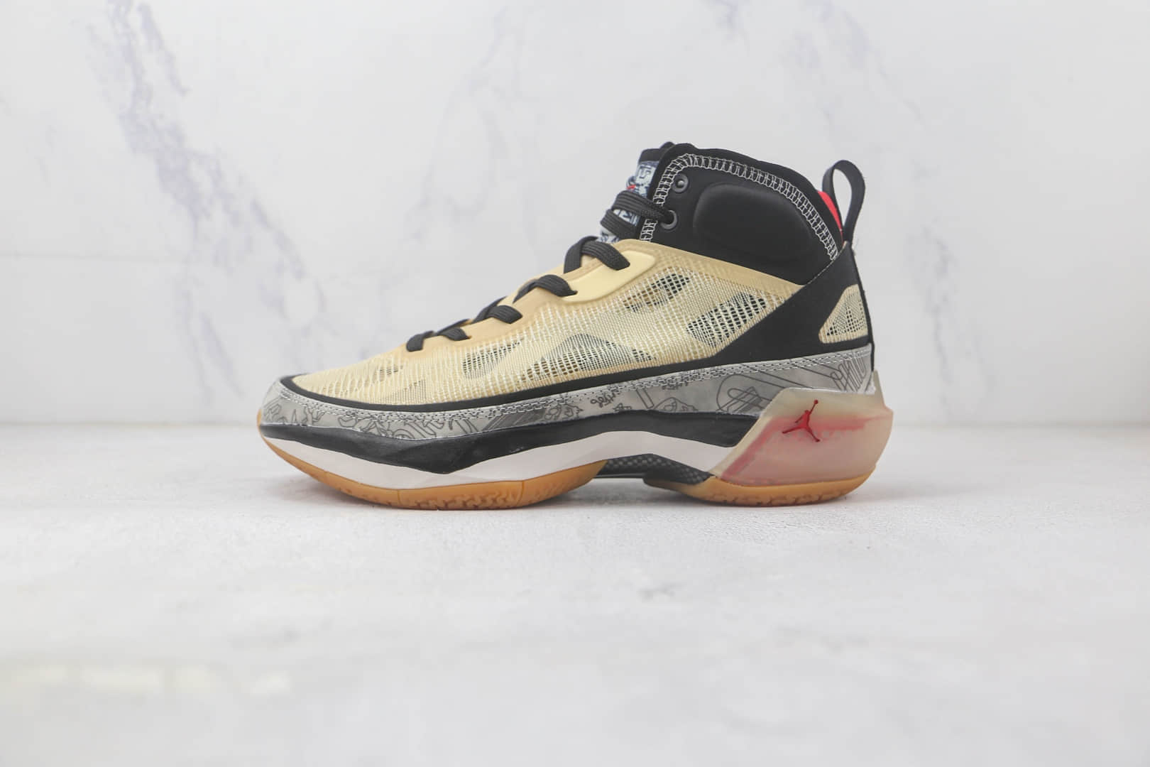 乔丹Air Jordan XXXVII Zion PF纯原版本黑黄色AJ37代实战篮球鞋 莆田天花板AJ系列 货号:DZ0812-200