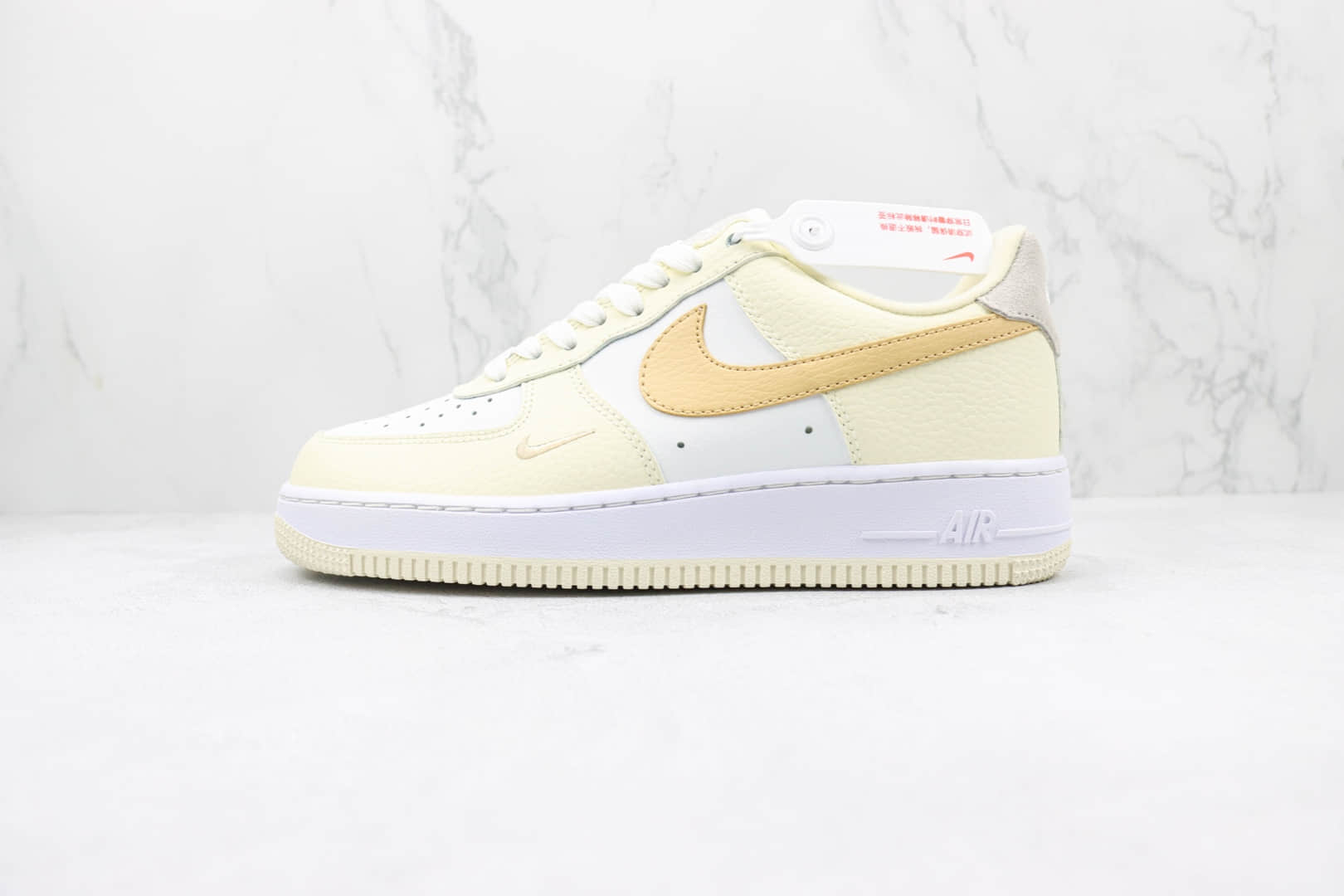 耐克Nike Air Force 1 Low 07纯原版本低帮空军一号奶黄白色板鞋 莆田耐克空军一号板鞋 货号:DX8953-100
