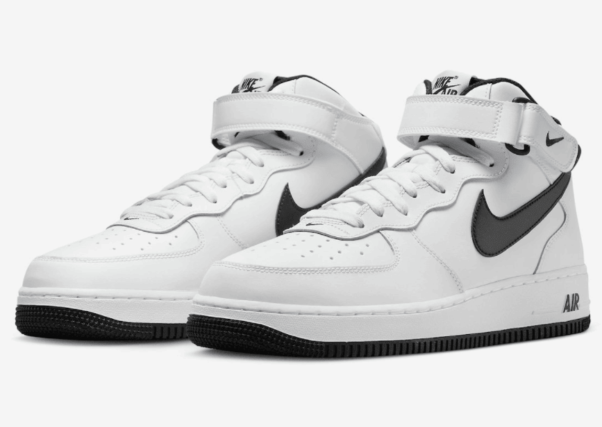 经典黑白！这双中帮AF1超百搭！ 货号：DV0806-101