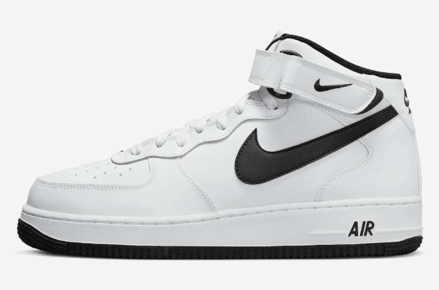 经典黑白！这双中帮AF1超百搭！ 货号：DV0806-101