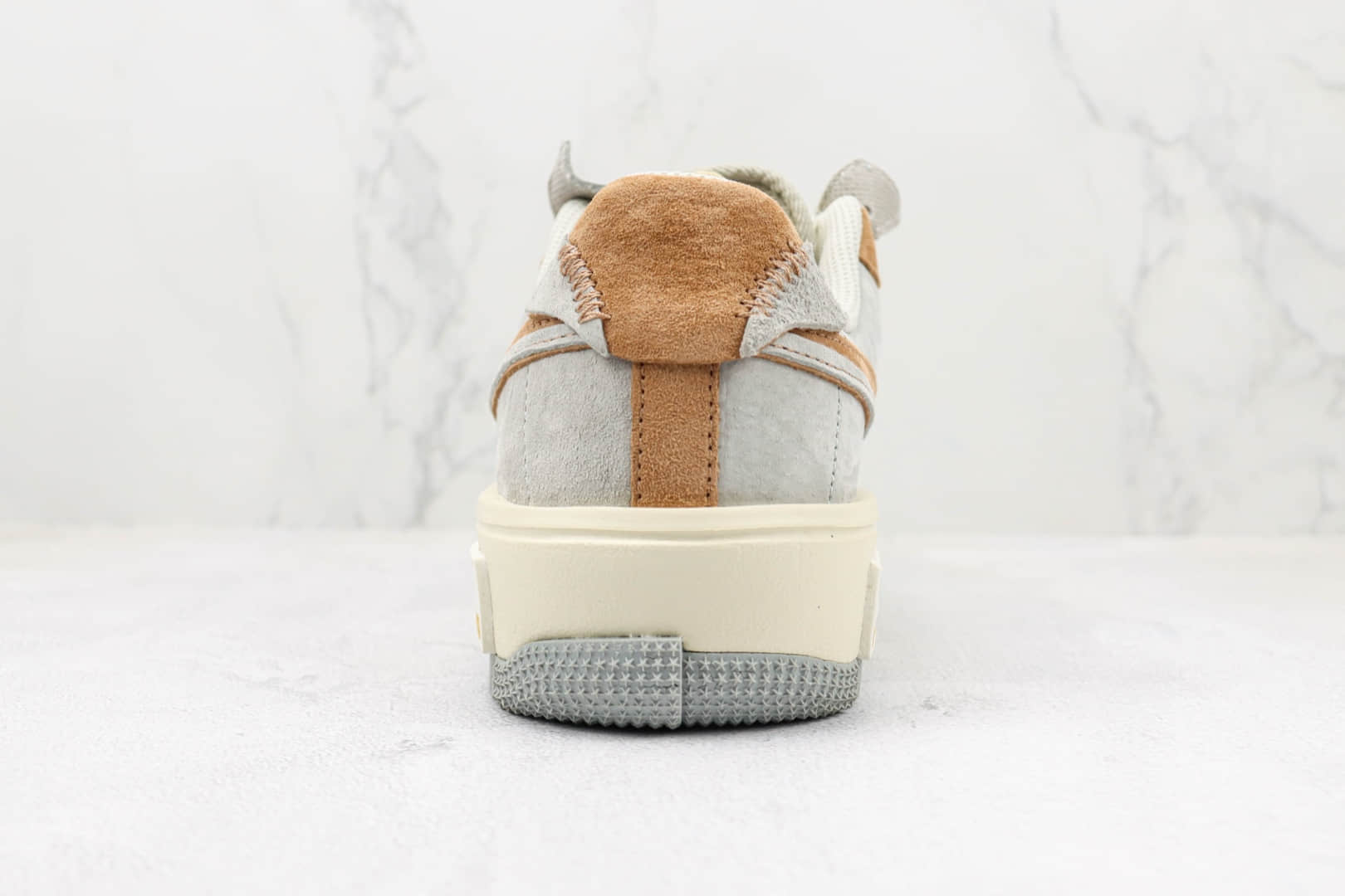 耐克Nike Air Force 1 Fontanka纯原版本低帮空军一号丰塔卡系列灰褐色板鞋 莆田空军一号校园板鞋 货号:CW6688-806