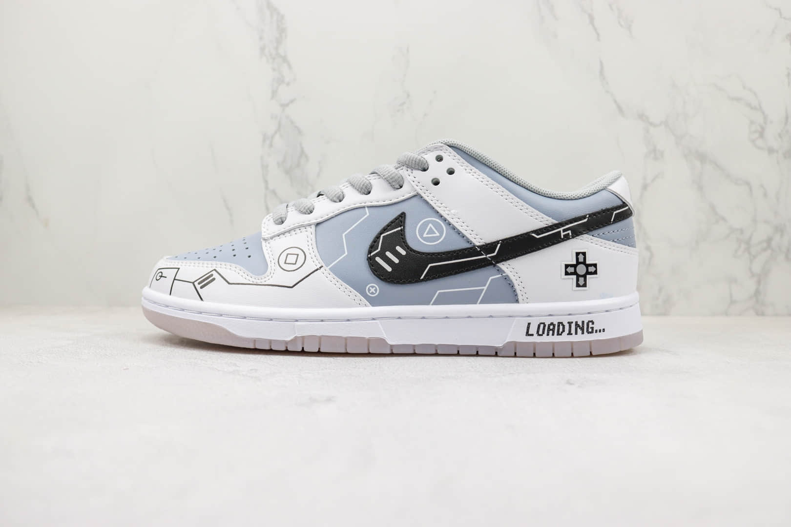 耐克Nike SB Dunk Low纯原版本低帮SB DUNK电玩主题灰黑色涂鸦线条板鞋 莆田天花板DUNK系列板鞋 货号:PS2363-003