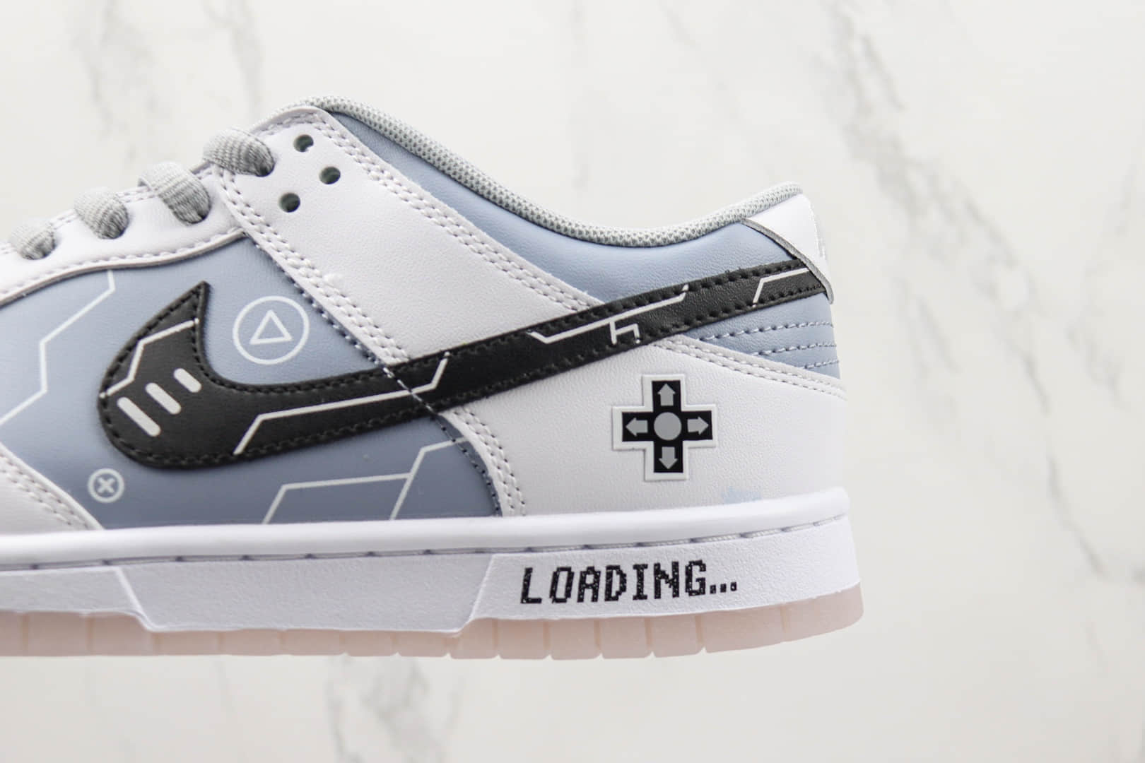 耐克Nike SB Dunk Low纯原版本低帮SB DUNK电玩主题灰黑色涂鸦线条板鞋 莆田天花板DUNK系列板鞋 货号:PS2363-003