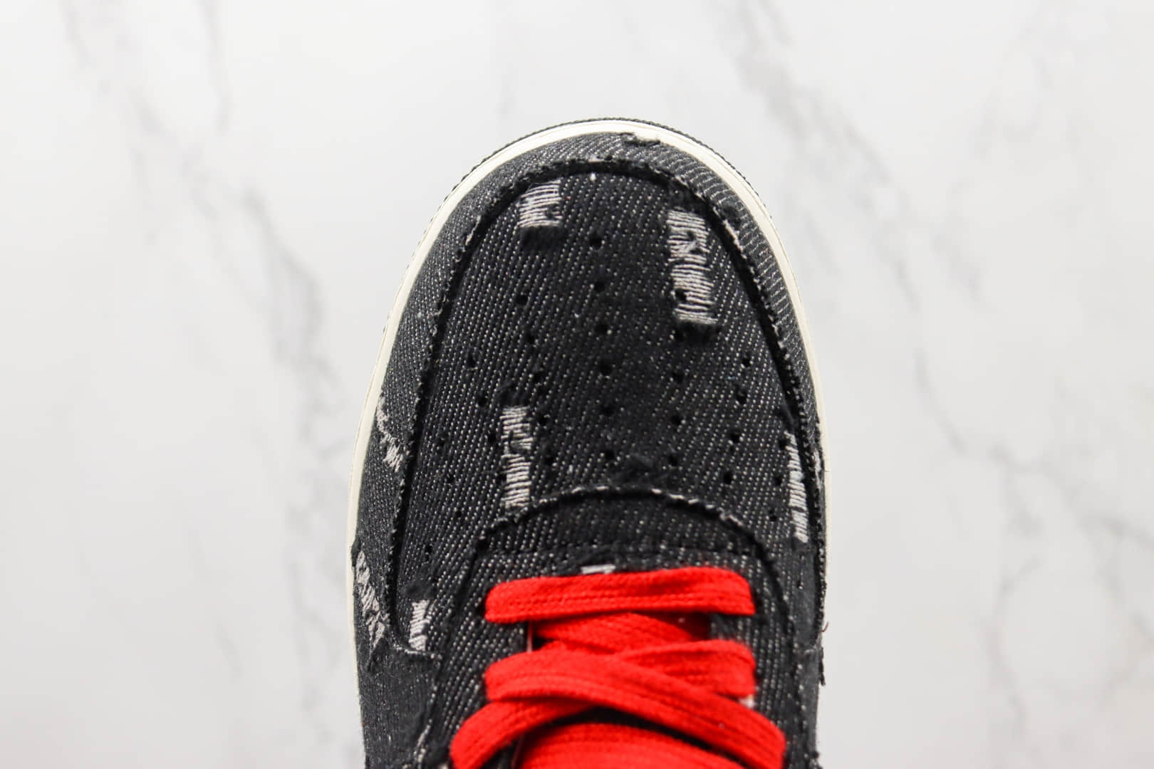 耐克Nike Air Force 1 Nike Low纯原版本低帮空军一号李维斯黑色帆布板鞋 莆田空军一号校园板鞋 货号:LE5050-011