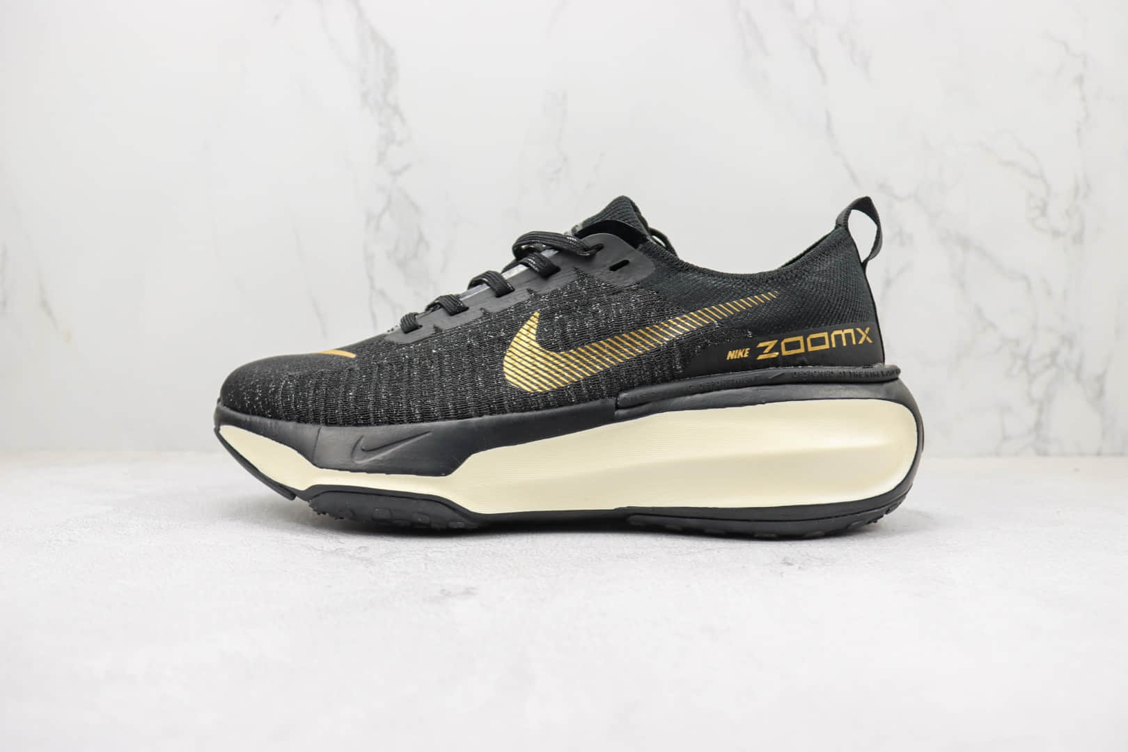 耐克Nike ZOOMX INVINCIBLE RUN FK3纯原版本黑黄色FK3马拉松慢跑鞋 天花板耐克马拉松跑鞋 货号:DR2615-003